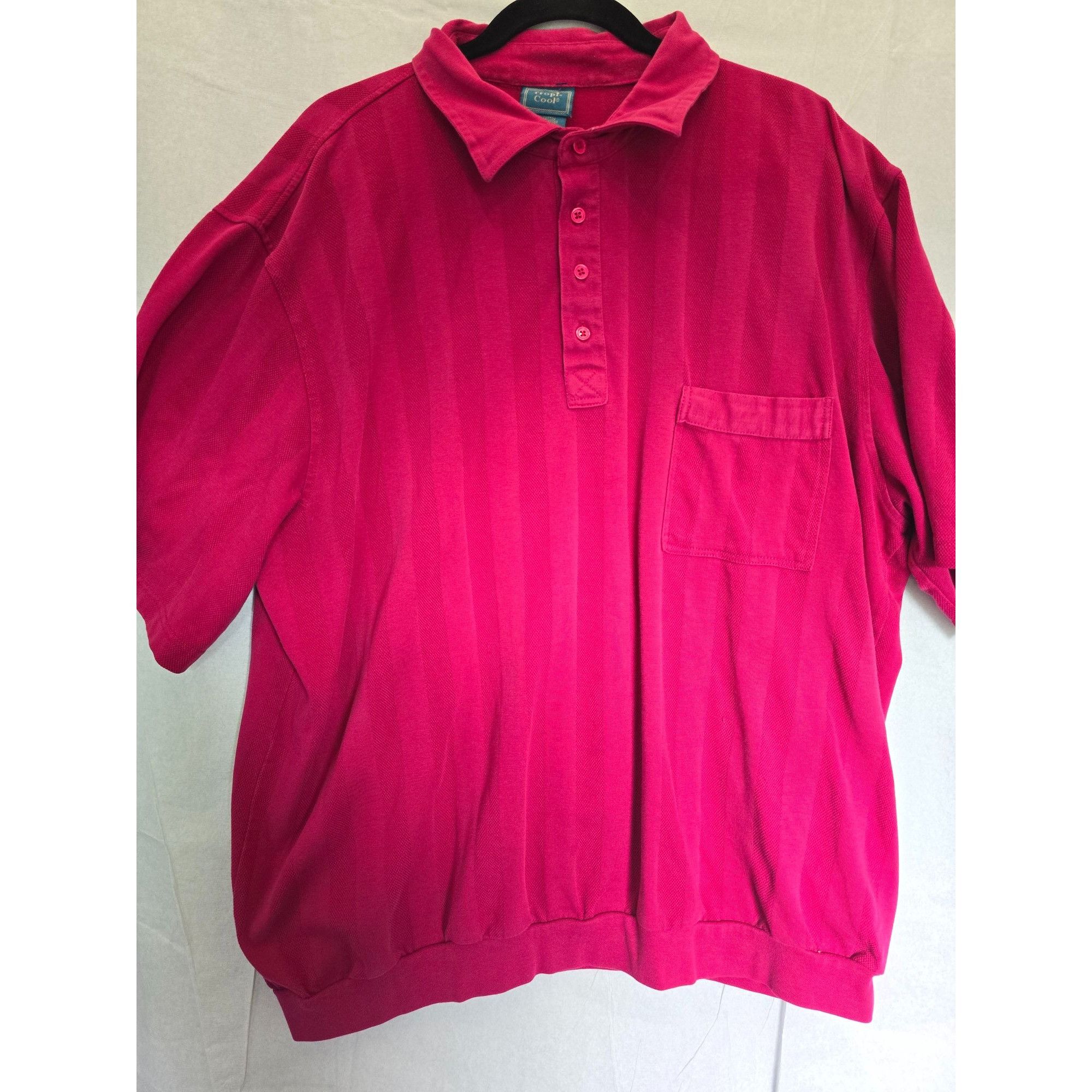 Other Tropicool Men's 2XL red Polo Shirt Cotton/Polyester Blend Wi Size US XXL / EU 58 / 5 - 1 Thumbnail