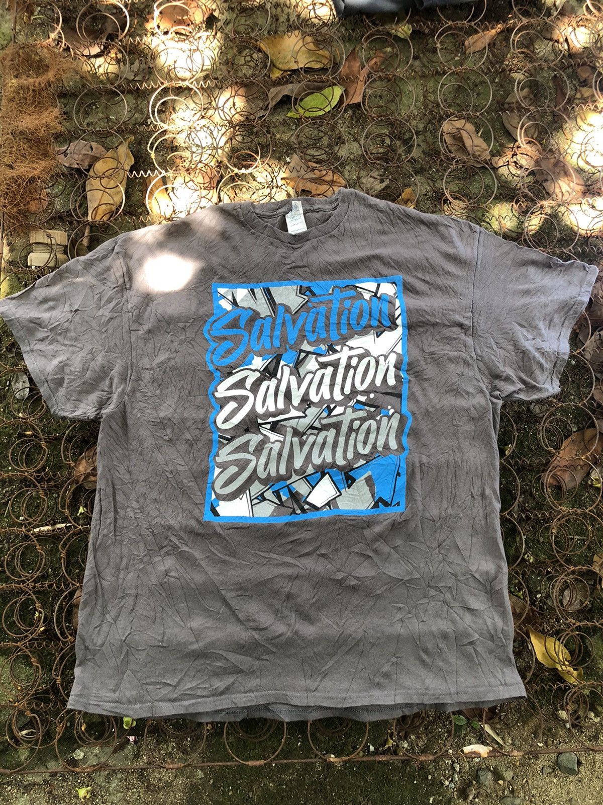 Japanese Brand × Vintage Vintage Y2K Salvation Military Wording Tshirt Size US XXL / EU 58 / 5 - 2 Thumbnail