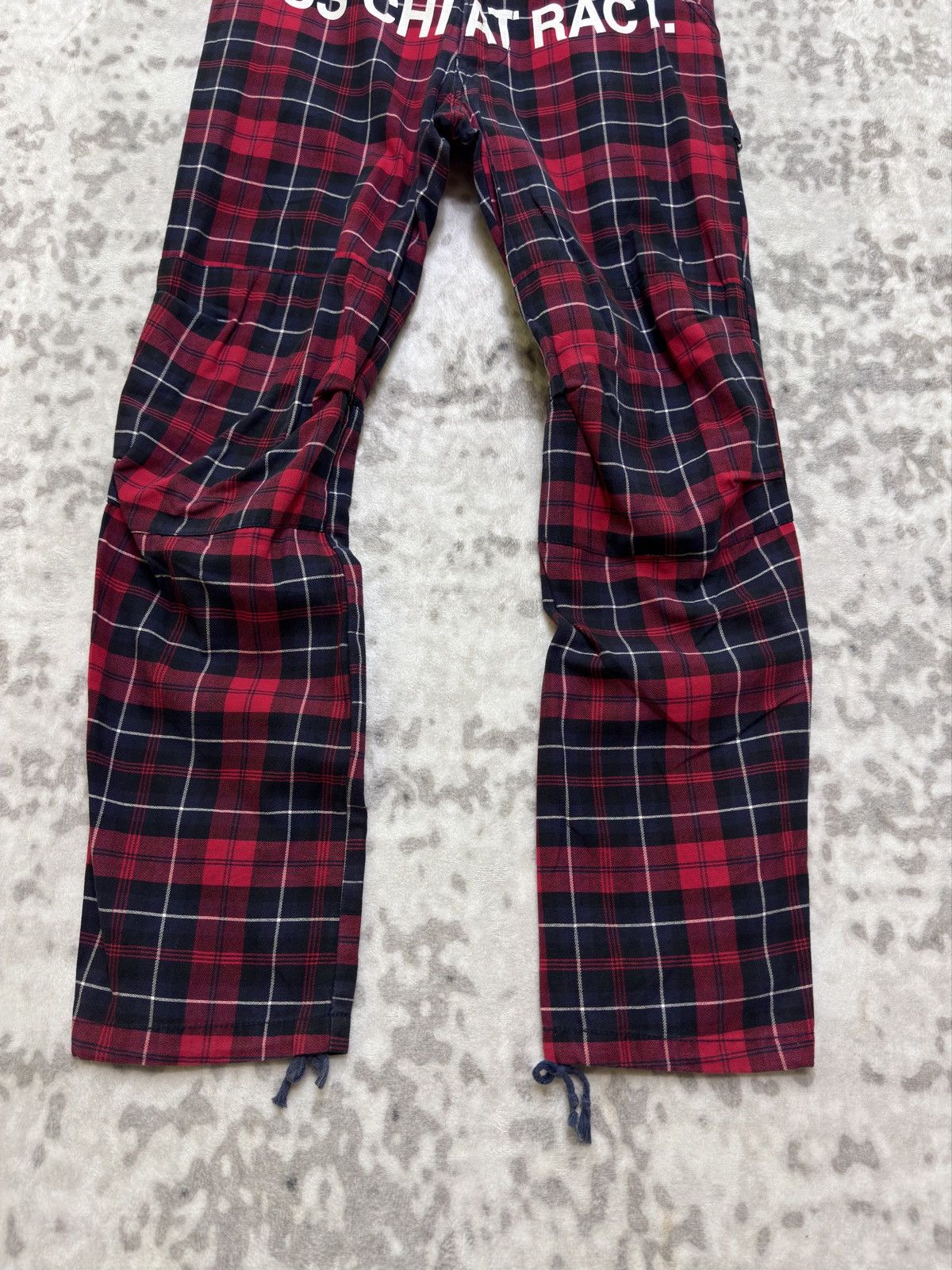 Japanese Brand Vintage Redark “LUS CHI ATRACT” Punk Tartan Plaid Pants Size US 27 - 6 Thumbnail