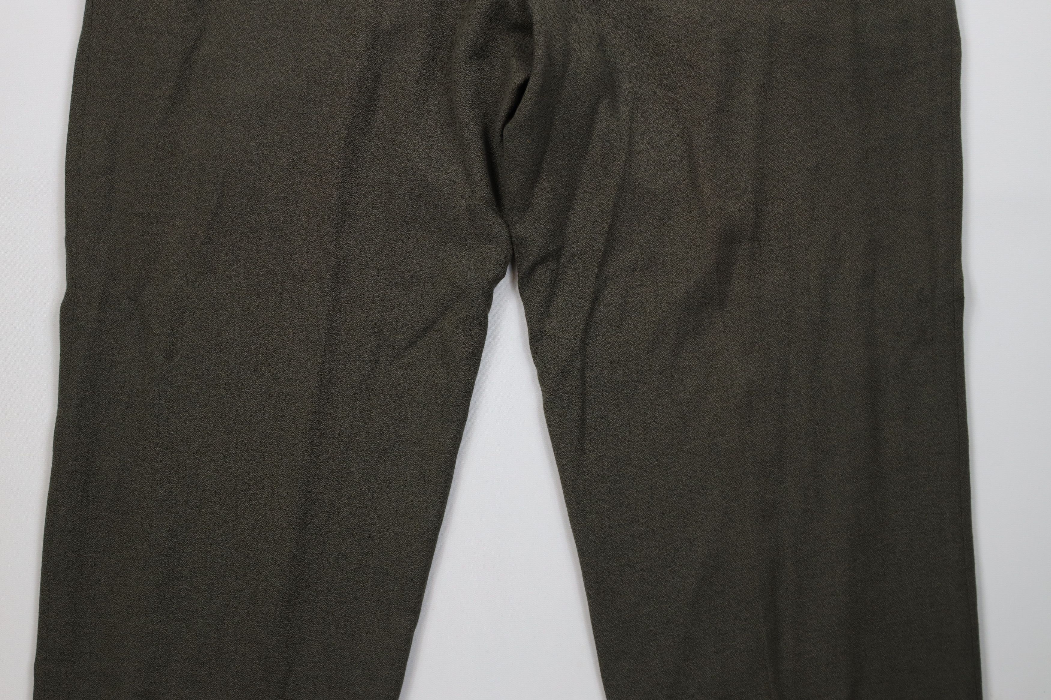 Vintage Vintage 90s Streetwear Wool Blend Knit Wide Leg Pants Size US 42 / EU 58 - 14 Thumbnail