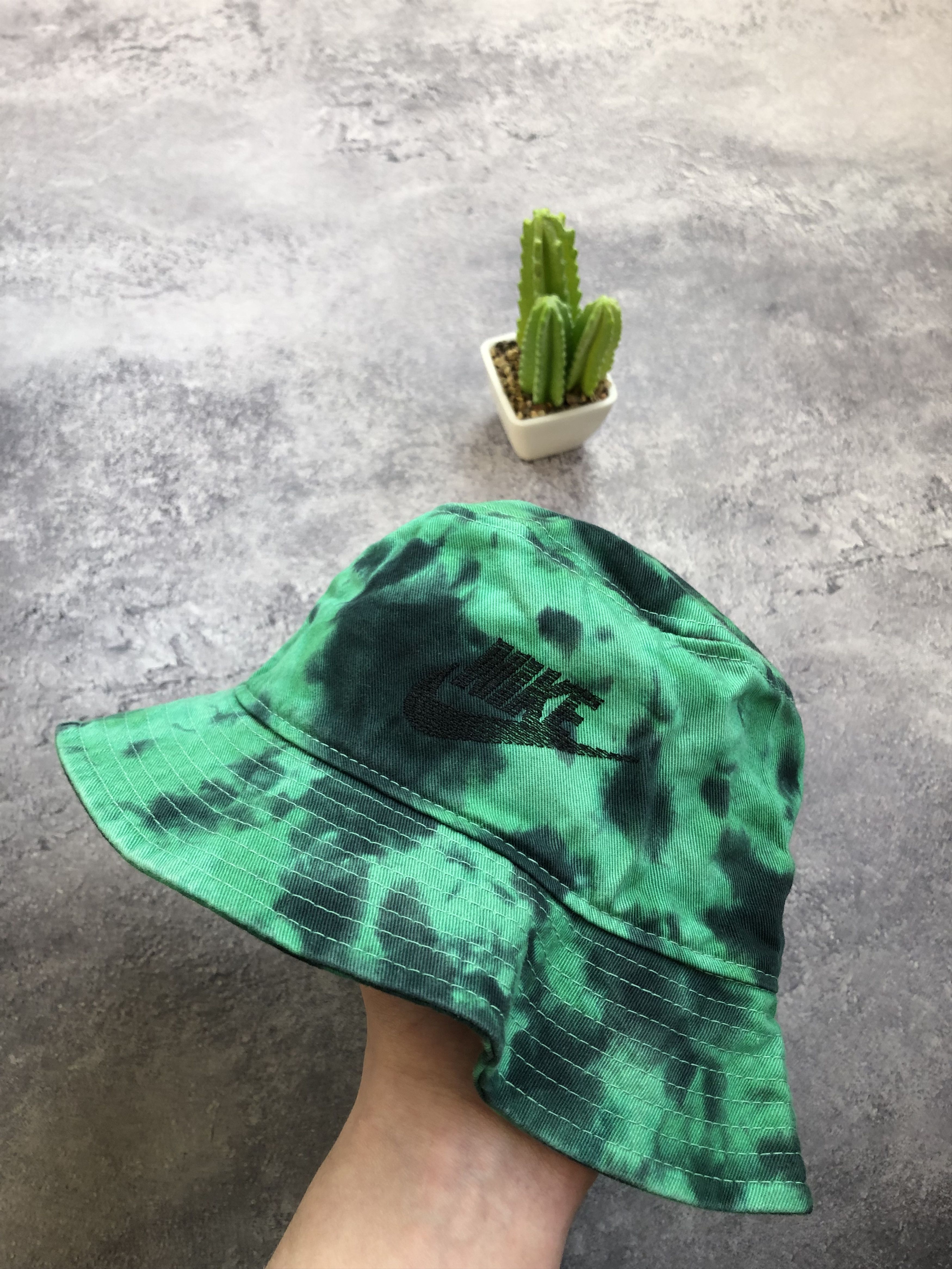 Nike NIKE Big Logo Spotted Panama Hat Streetwear Y2k Size ONE SIZE - 1 Thumbnail