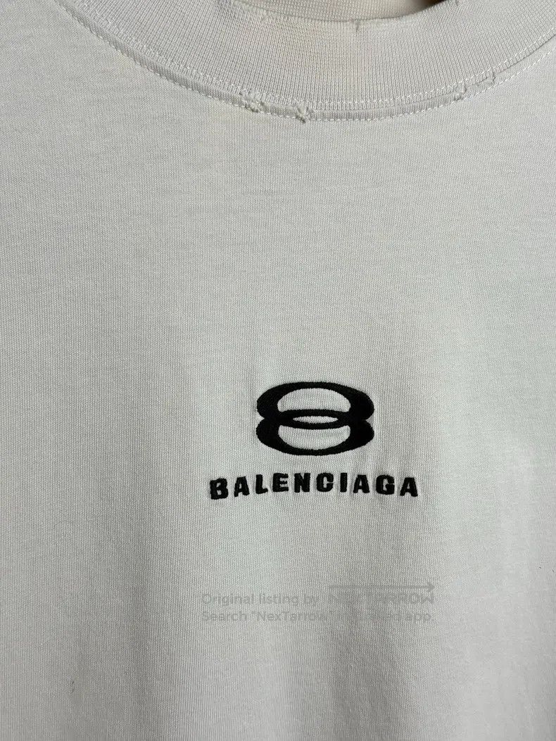 Balenciaga Balenciaga White Short Sleeve Size US L / EU 52-54 / 3 - 2 Thumbnail