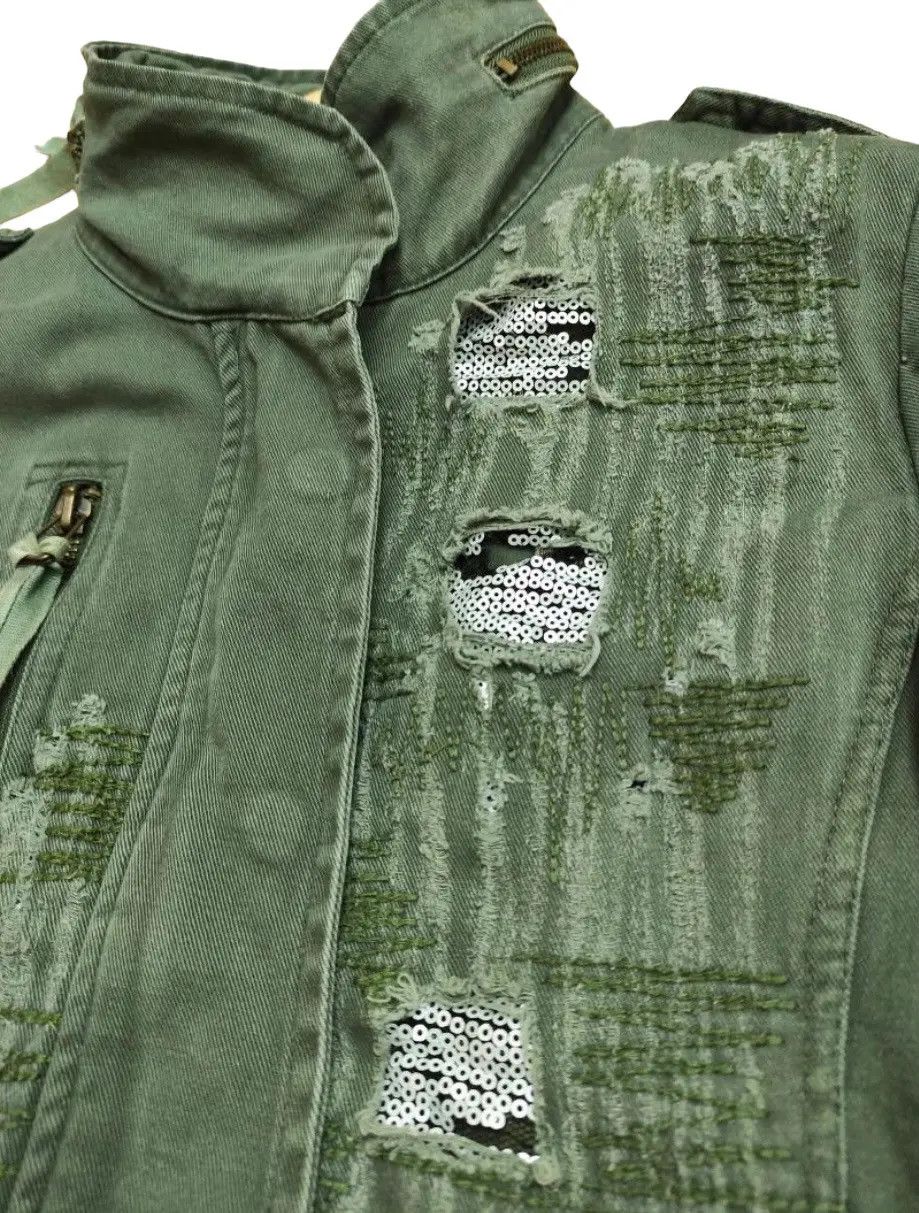 If Six Was Nine Distressed Studded Punk Jacket Love Enough Size US XS / EU 42 / 0 - 2 Thumbnail
