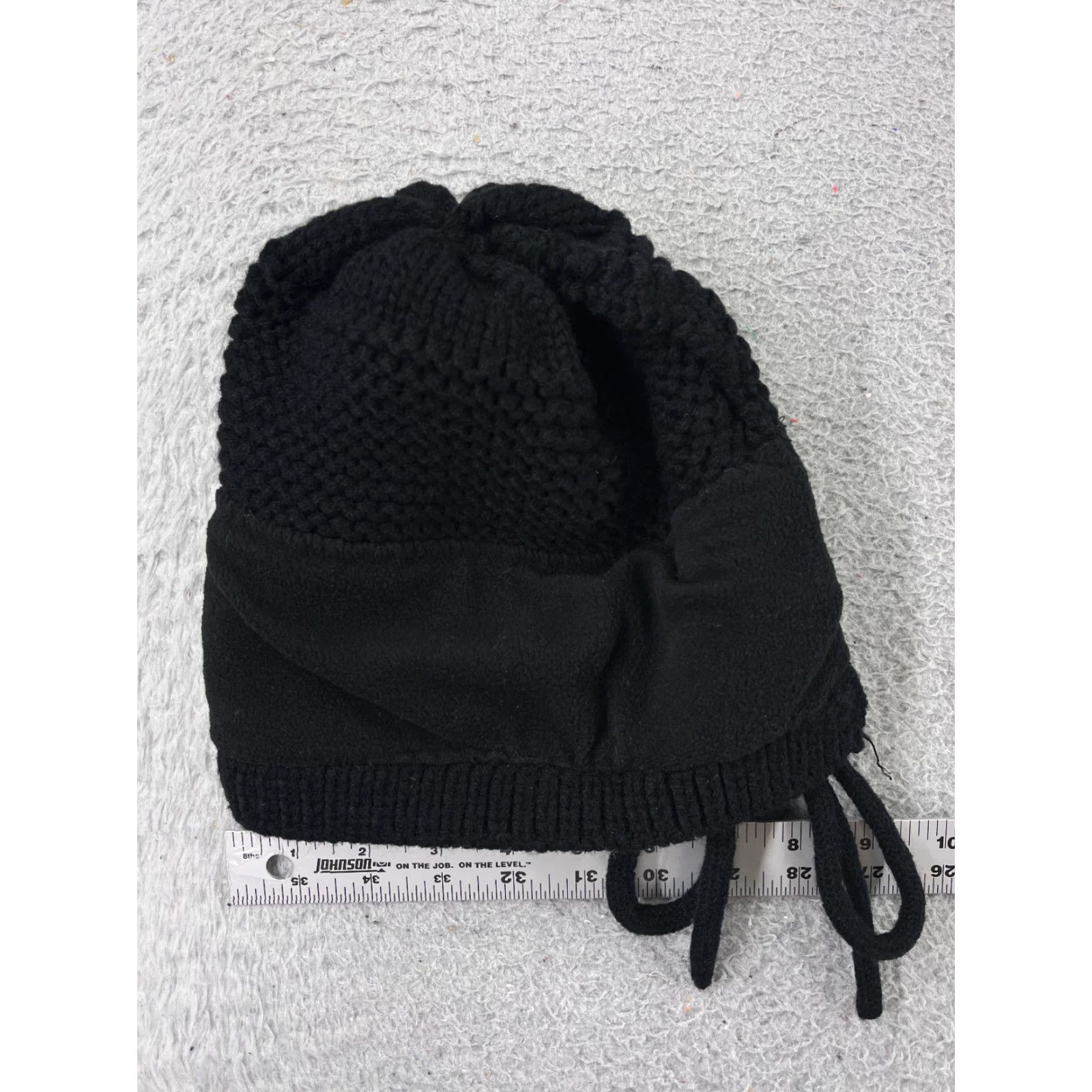 Vintage Kyi Kyi Beanie Toque Womens One Size Black Knit Wool Blend Faux Fur Pom Winter Hat/Cap Women Beanie Wool Blend Knit Black QA? Size ONE SIZE - 5 Thumbnail