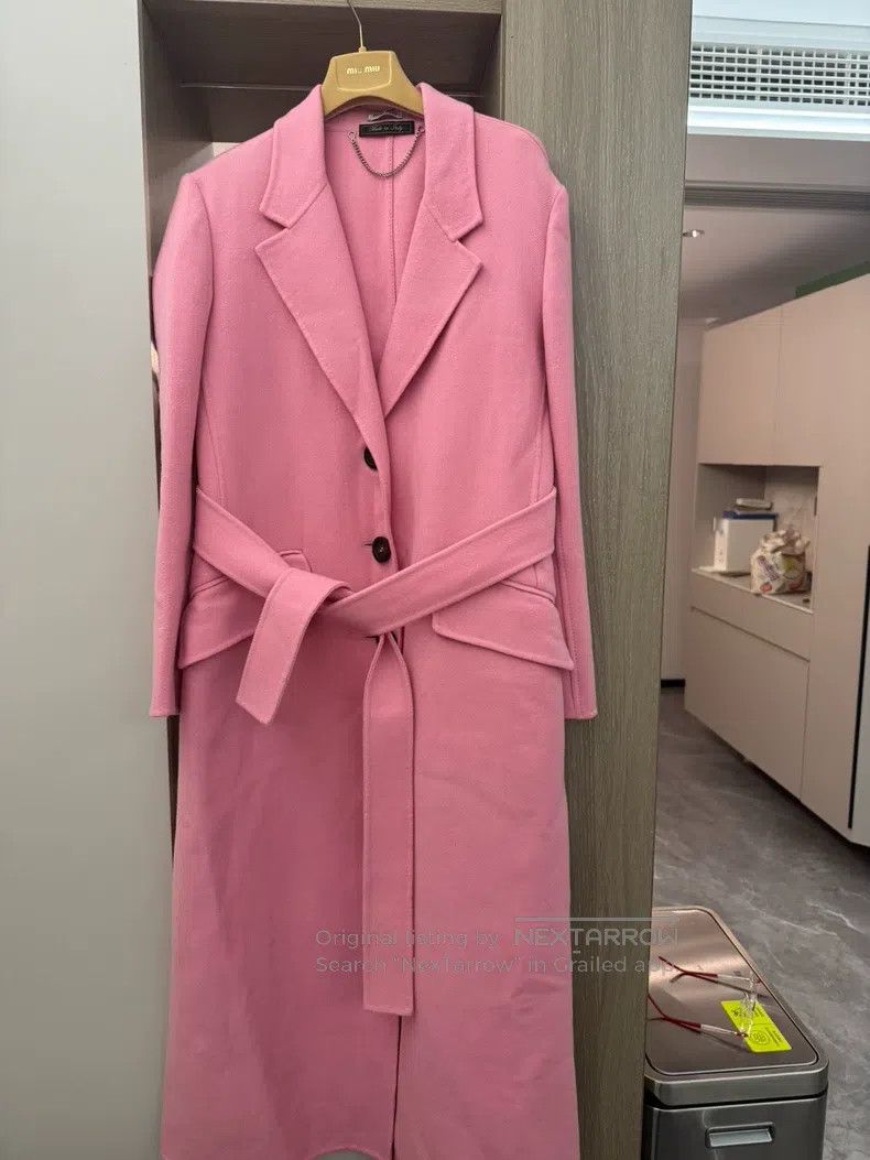 Miu Miu Miu Miu 40 Pink 100% wool coat Size L / US 10 / IT 46 - 4 Thumbnail