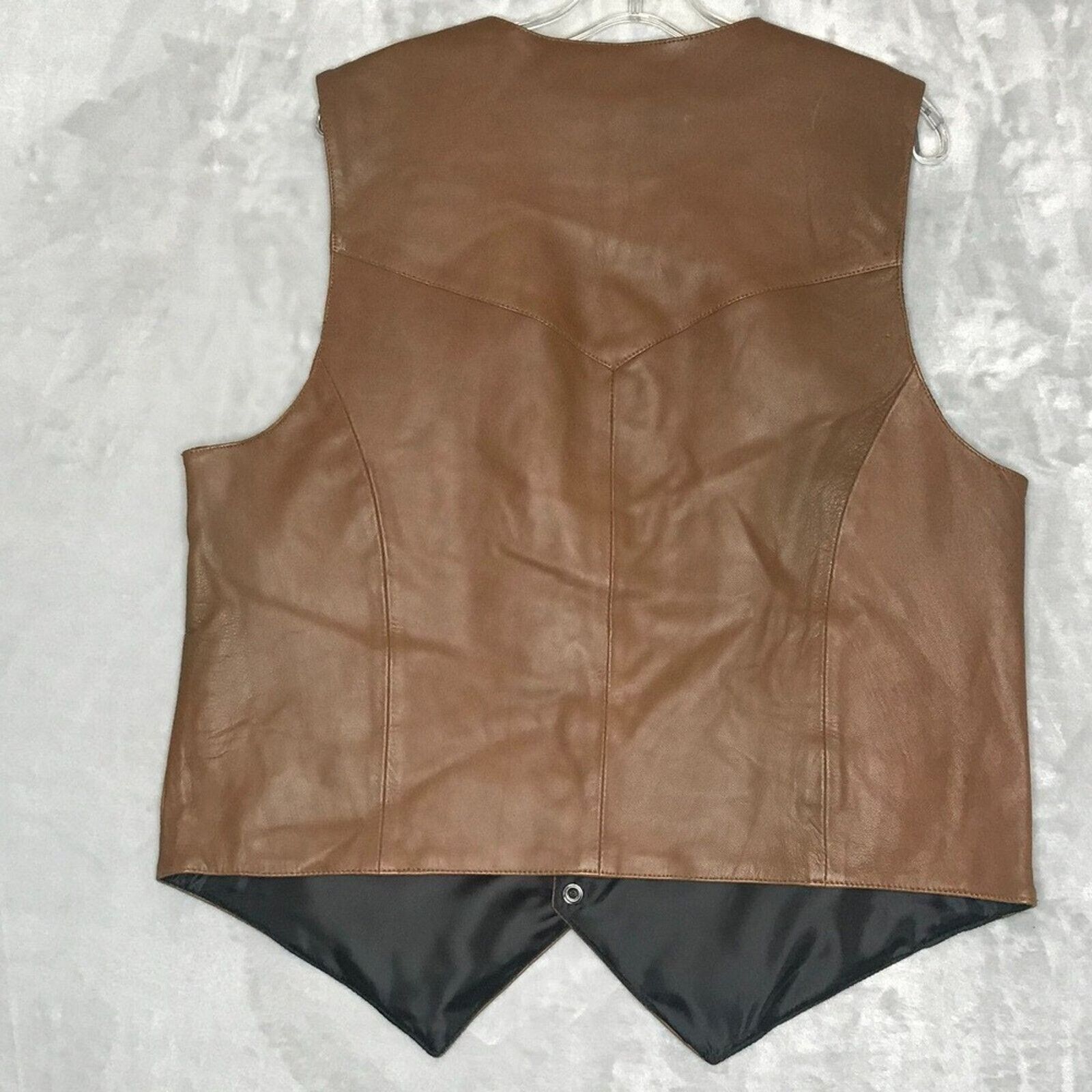 Scully Leather Scully Western Leather Vest equestrian Star Button Lambskin Size US L / EU 52-54 / 3 - 2 Thumbnail