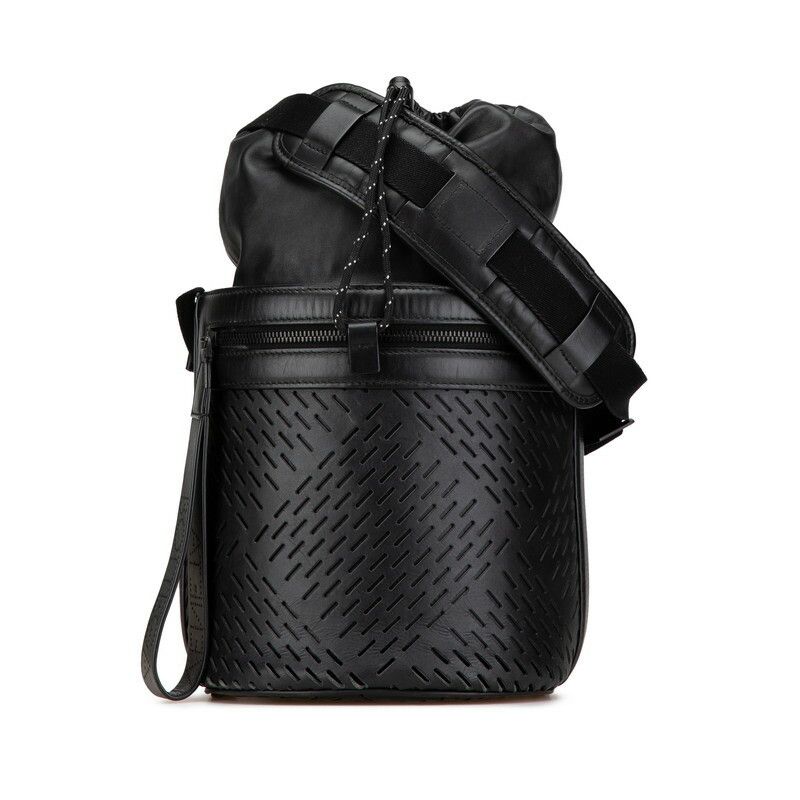 Bottega Veneta Bottega Veneta Black Leather Bucket Bag 2Way Shoulder Bag Leather Shoulder Bag, Women's