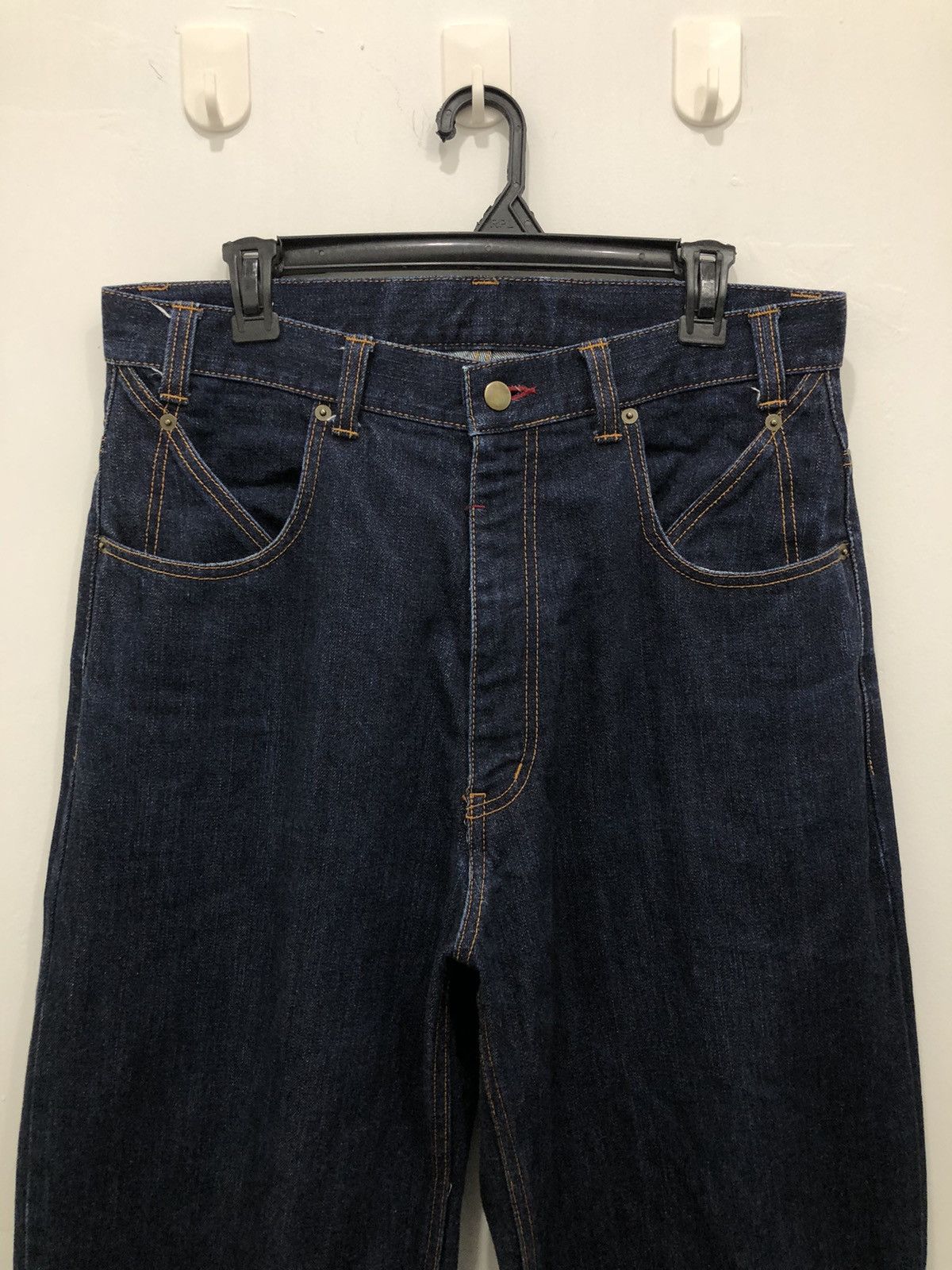 Japanese Brand Free Farm Hand 👖BIG PANTS👖 Japanese Denim Pants Loose Fit Size US 32 / EU 48 - 8 Thumbnail