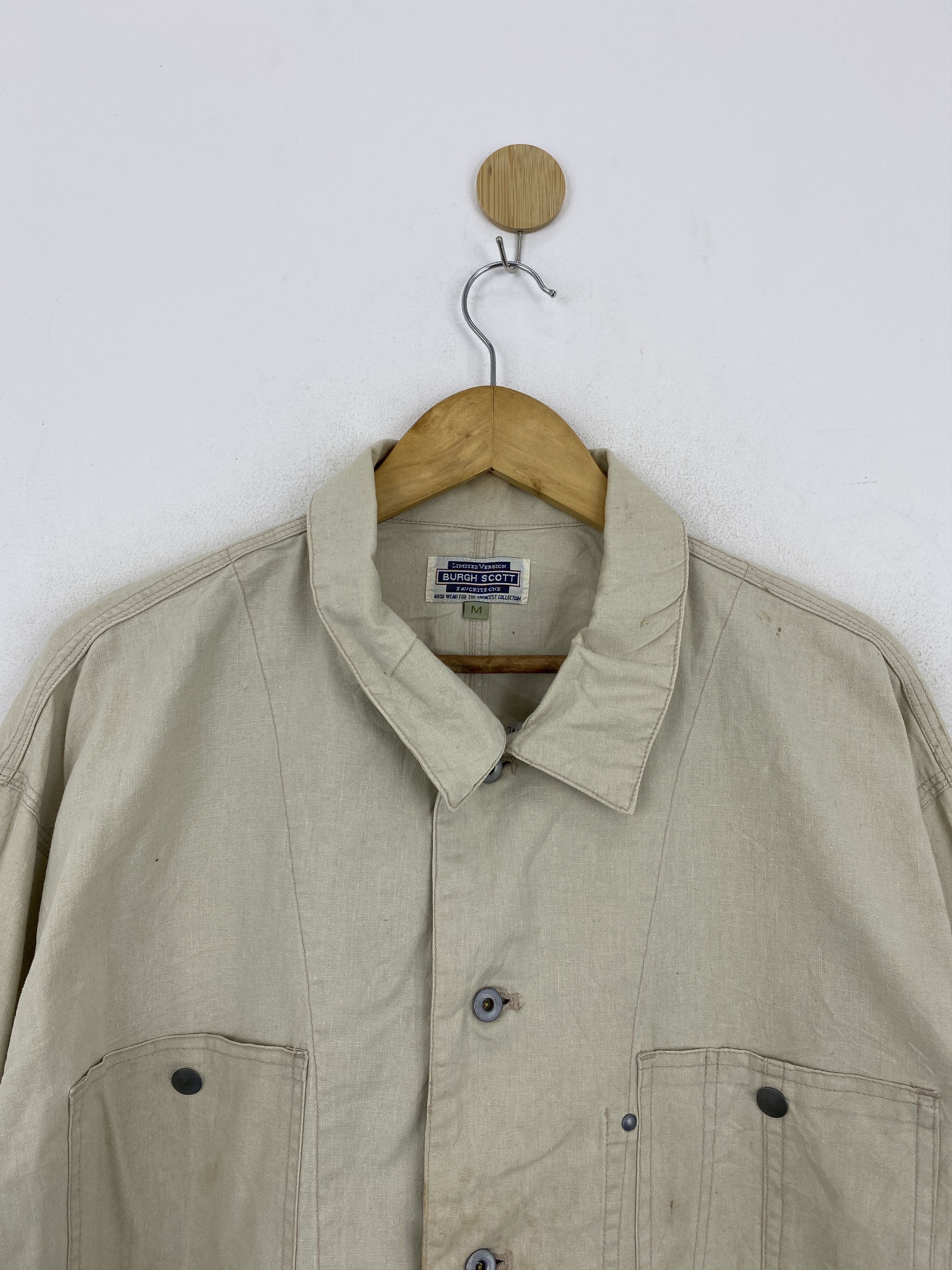 Japanese Brand Vintage Burgh Scott Button Ups Denim Jacket Size US M / EU 48-50 / 2 - 2 Thumbnail