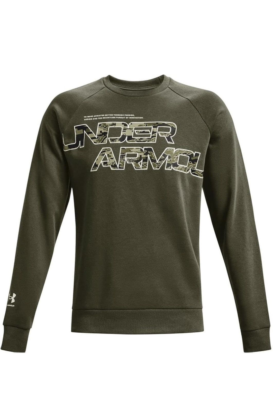 Under Armour Under Armour Rival Fleece Camo Script Crew Sweatshirt Size US S / EU 44-46 / 1 - 9 Thumbnail