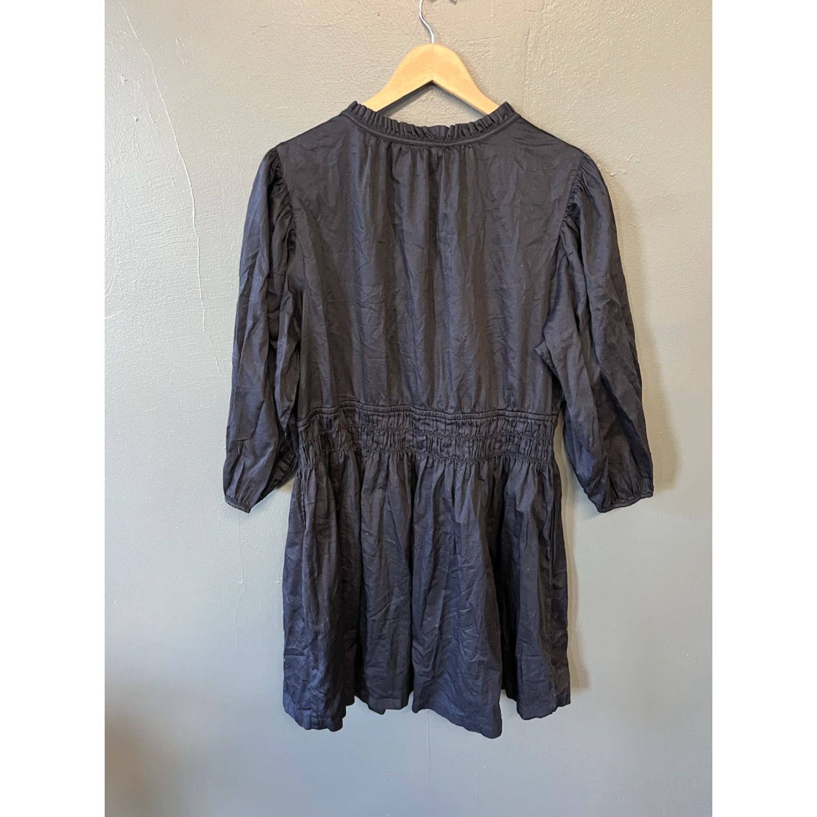 Gap Gap Shirt Dress Womens Black 3/4 Sleeve XL Summer Knee Length Size XL / US 12-14 / IT 48-50 - 2 Thumbnail