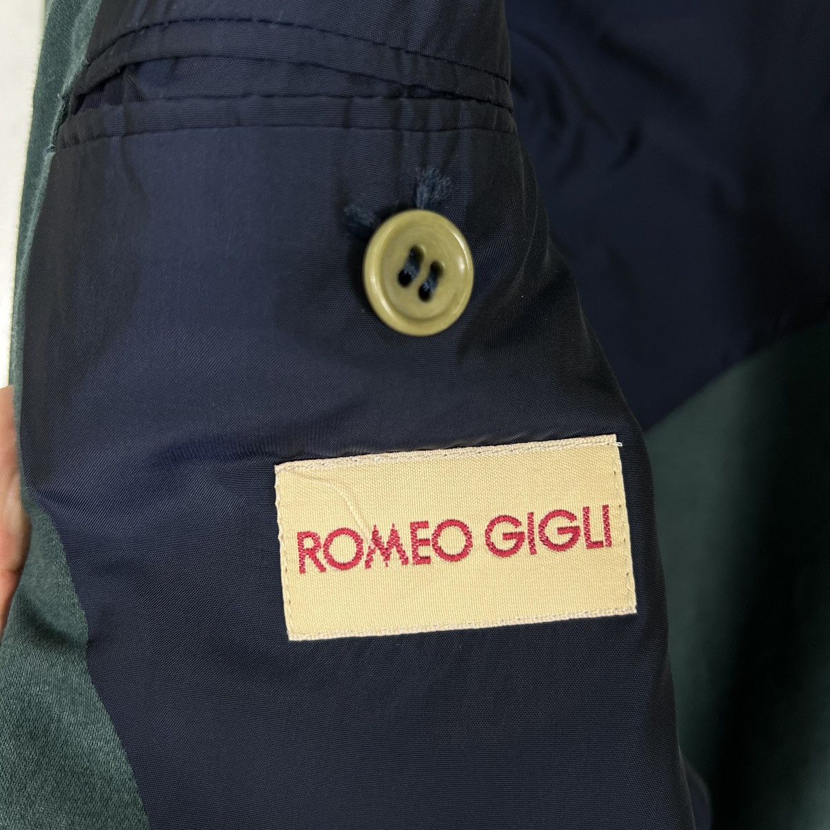 Romeo Gigli 🔥 ROMEO GIGLI MOLESKIN BLAZER JACKET Size US M / EU 48-50 / 2 - 14 Thumbnail
