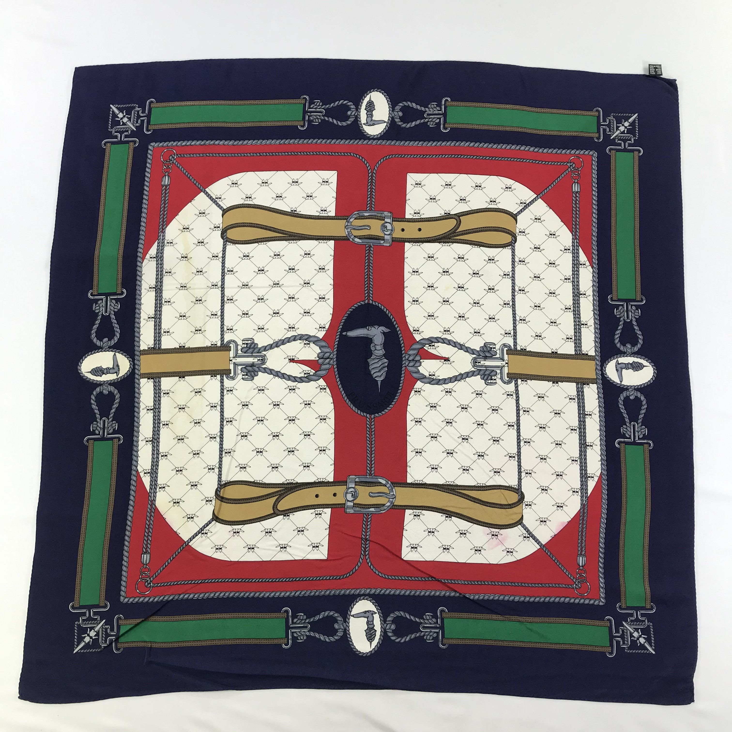 Trussardi Vintage Trussardi Silk Scarf Size ONE SIZE - 2 Thumbnail