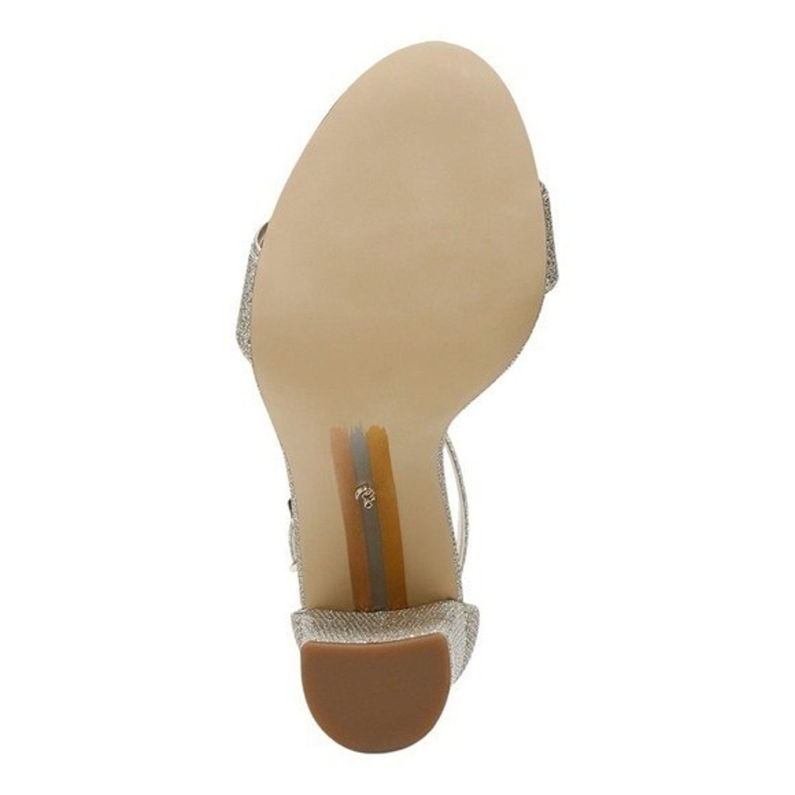 Sam Edelman Sam Edelman Gold Glitter Block Ankle Strap Heels Size 10.5M Size US 10.5 / IT 40.5 - 7 Thumbnail