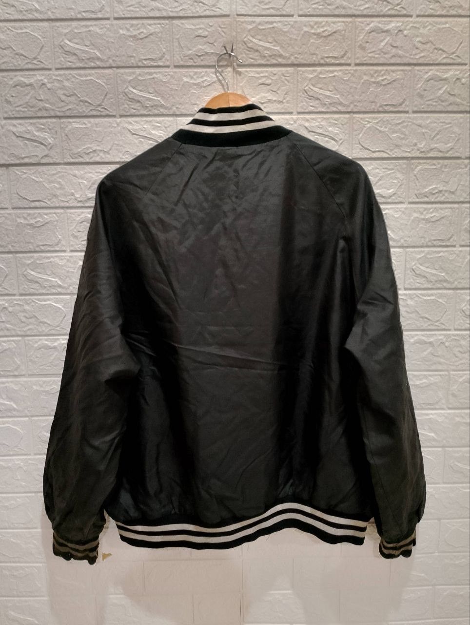 Vintage Vintage 80s WEST ARK JG Satin Baseball Bomber Jacket Size US XXL / EU 58 / 5 - 2 Thumbnail