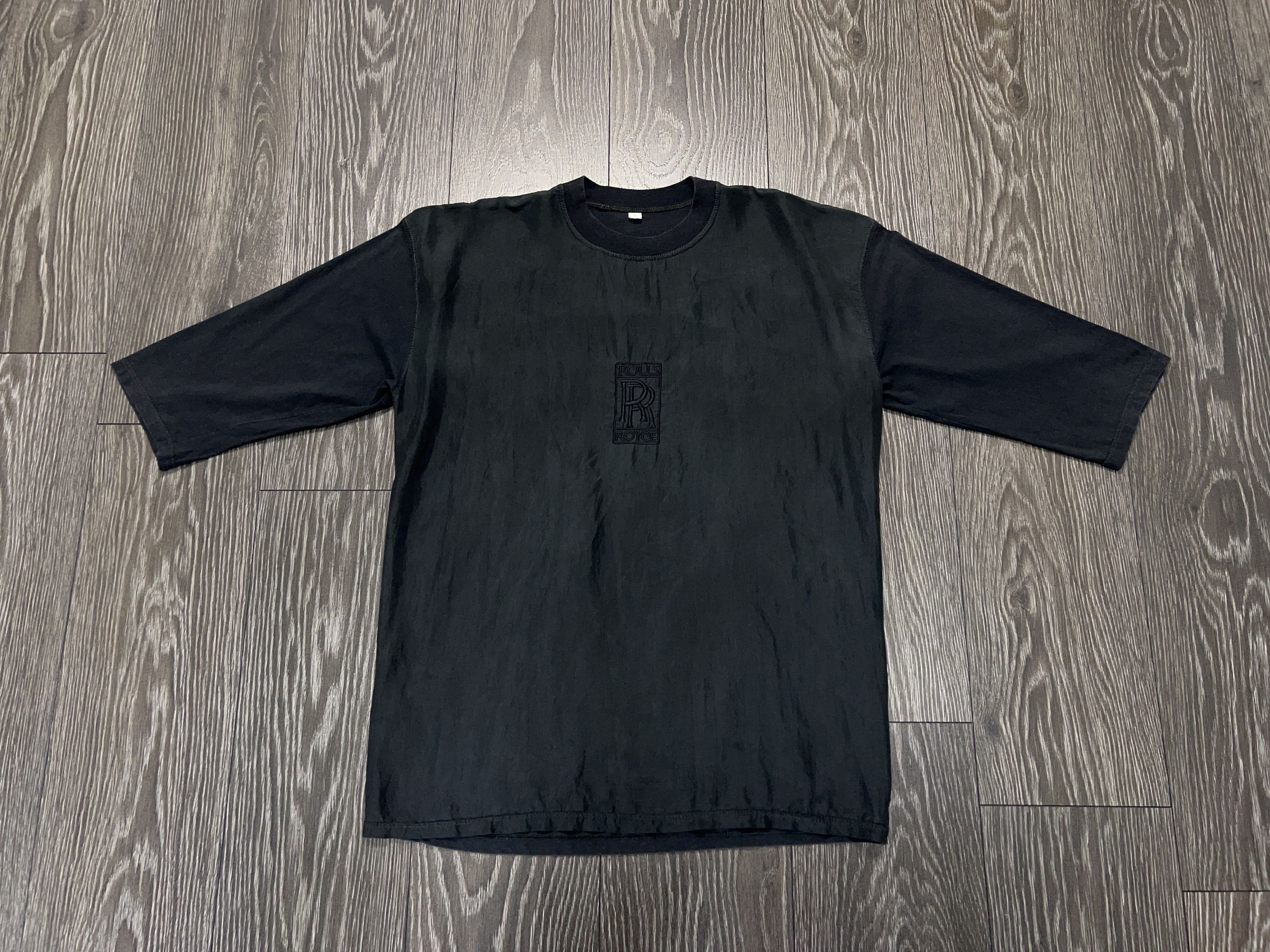 Other ROLLS ROYCE Embroidery Logo Black T Shirt Top 3/4 Sleeve Size S / US 4 / IT 40 - 3 Thumbnail