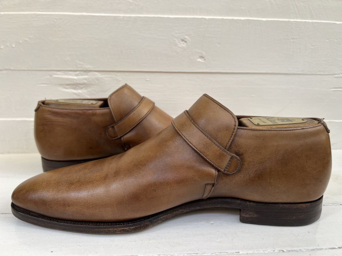 Crockett & Jones Crockett & Jones Portman Brown Leather Monk Strap Shoes Size US 8 / EU 41 - 7 Thumbnail