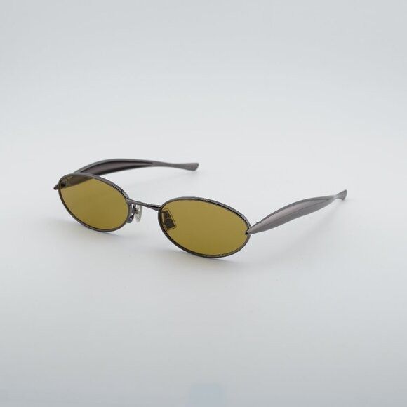 Bottega Veneta Bottega Veneta BV1386S 002 Sunglasses Dark Ruthenium Oval Size ONE SIZE - 1 Thumbnail