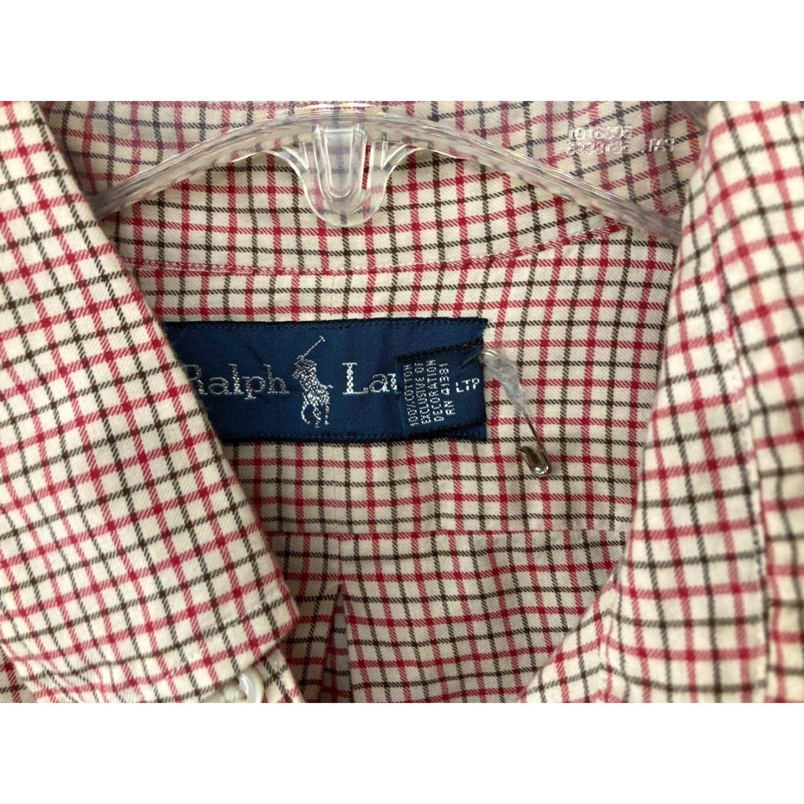 Ralph Lauren Ralph Lauren Mens Shirt Large Blue Check Cotton Button-Up- Shirt? Size US L / EU 52-54 / 3 - 7 Thumbnail