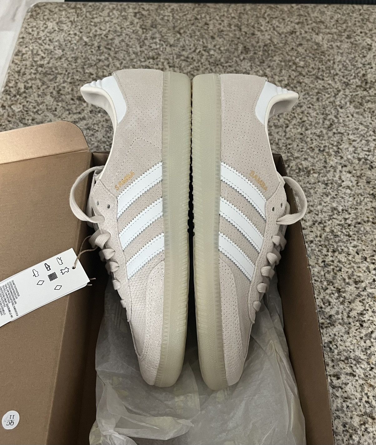 Adidas Adidas Samba OG Wonder white/linen green Size US 9 / EU 42 - 6 Thumbnail