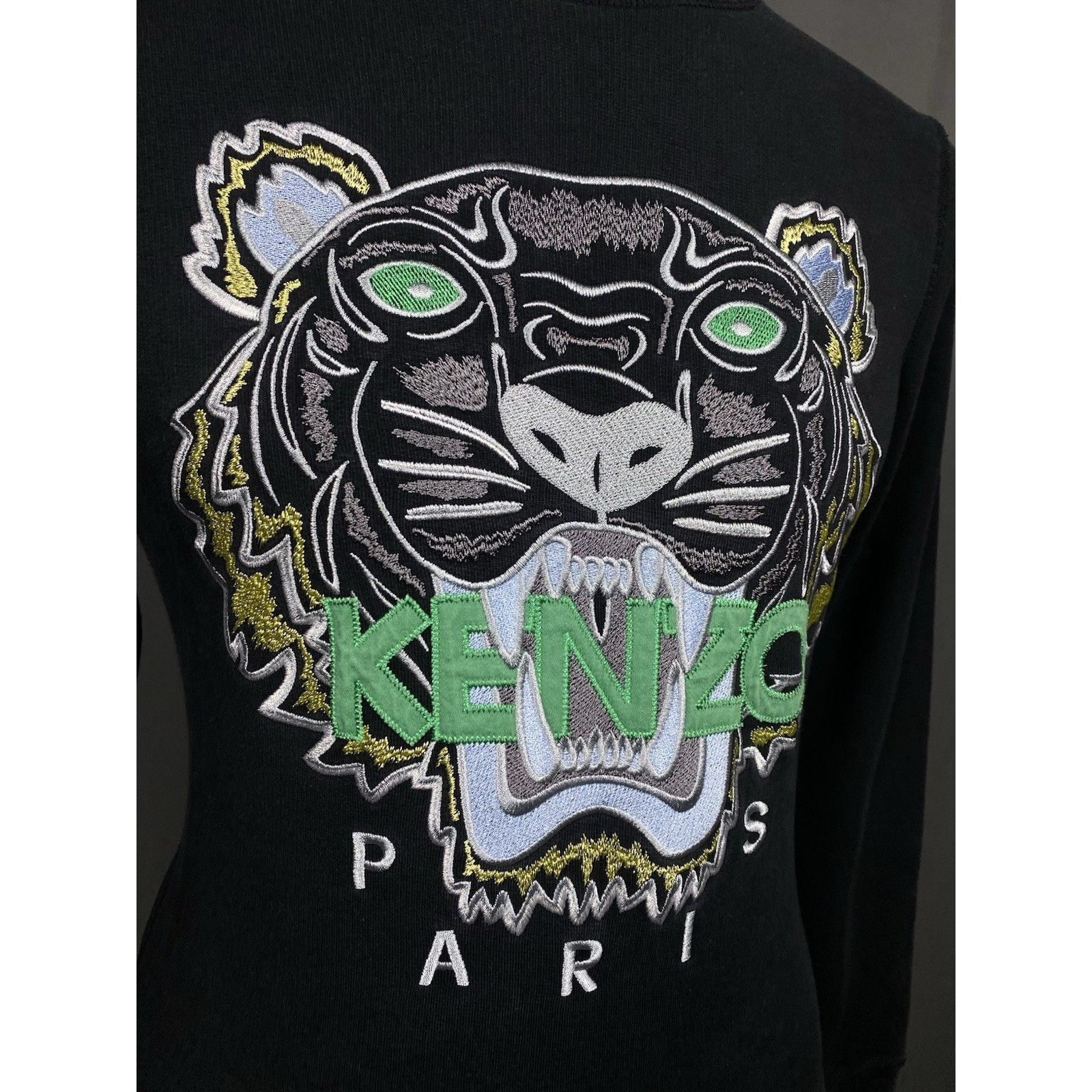 Kenzo Kenzo Big Logo Men's Black Crewneck Sweater Size M Size US M / EU 48-50 / 2 - 7 Thumbnail