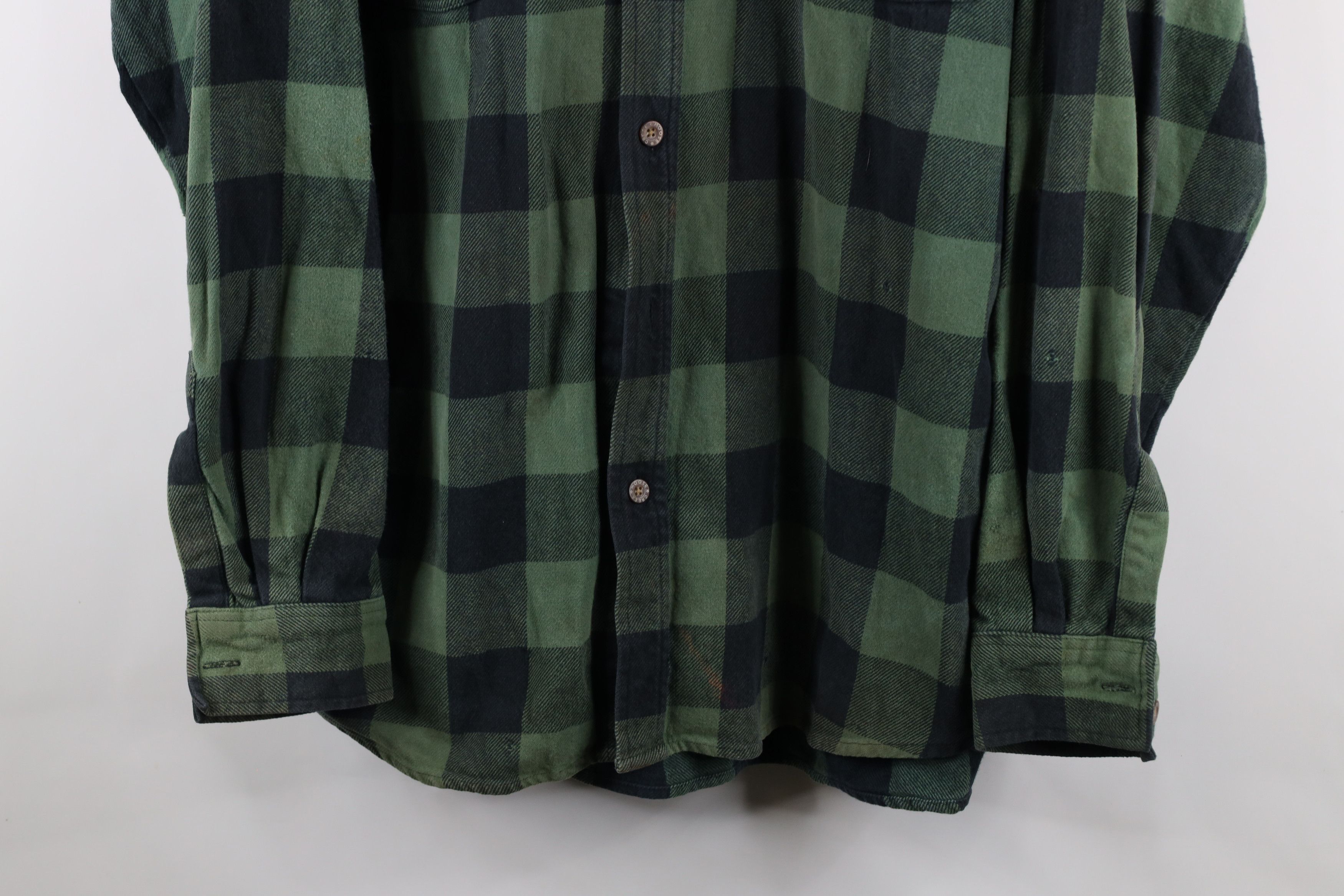 Vintage Vintage 90s Streetwear Heavyweight Flannel Button Shirt Size US XXL / EU 58 / 5 - 3 Thumbnail