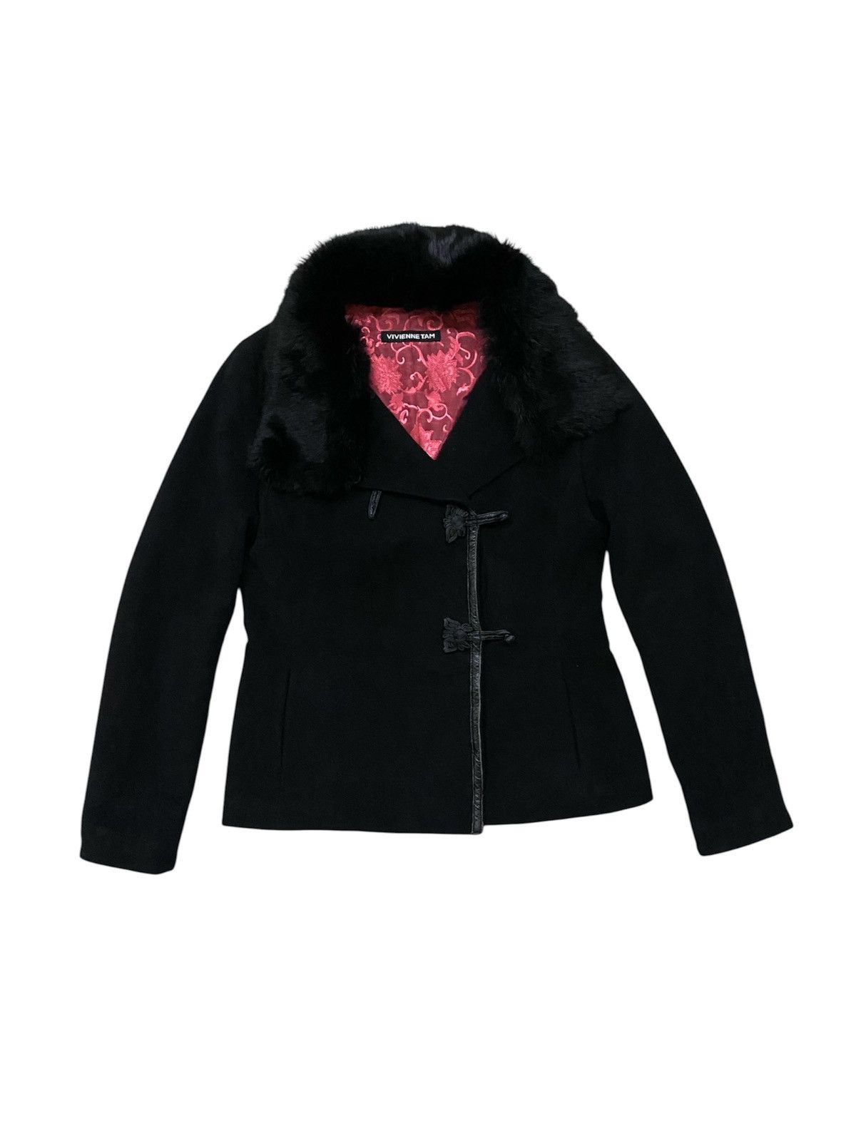 Vivienne Tam 90s VIVIENNNE TAM CHINESE KNOT FUR ANGORA WOOL BLEND JACKET Size M / US 6-8 / IT 42-44 - 1 Thumbnail