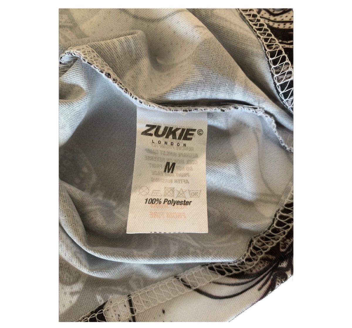 Vintage Zukie London Vintage Tee–Cartoon Skeleton All Over Print 🛹 Size US M / EU 48-50 / 2 - 2 Thumbnail