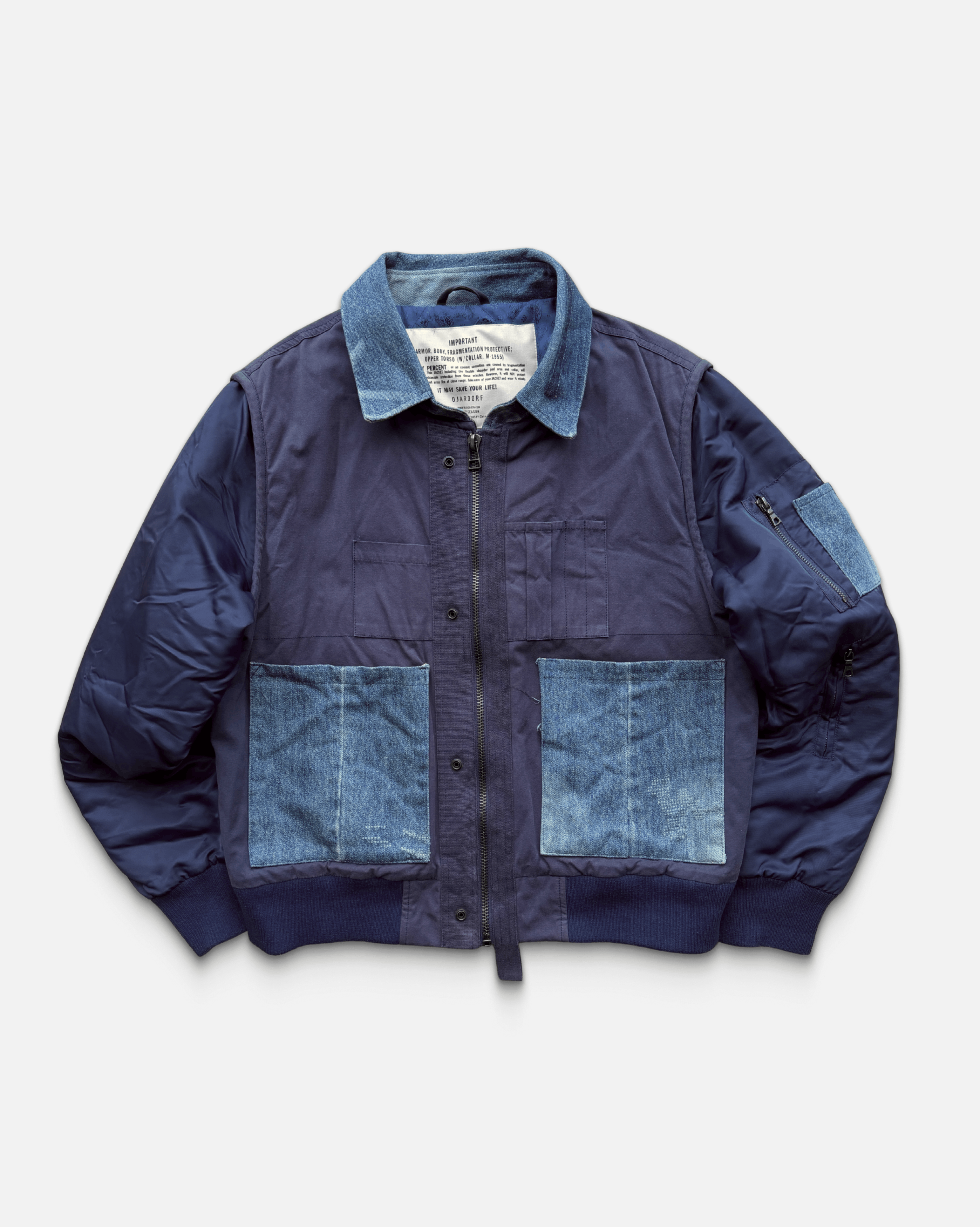 Ojardorf Ofiles 5-pocket Indigo Denim Bomber Jacket Size US L / EU 52-54 / 3 - 1 Thumbnail