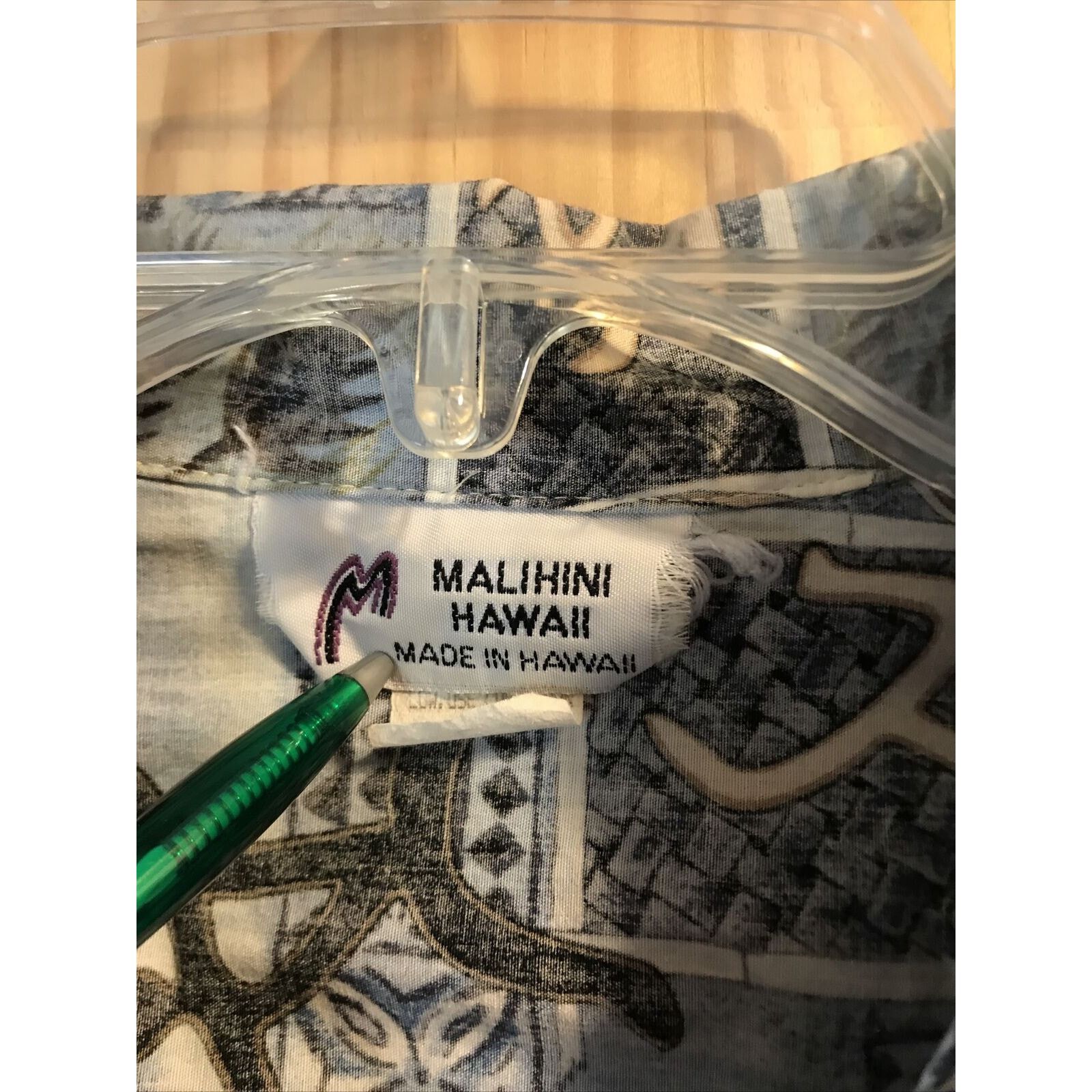 Other Malihini Vintage Men’s L Blue Tribal Button Hawaiian Shirt Size US L / EU 52-54 / 3 - 2 Thumbnail