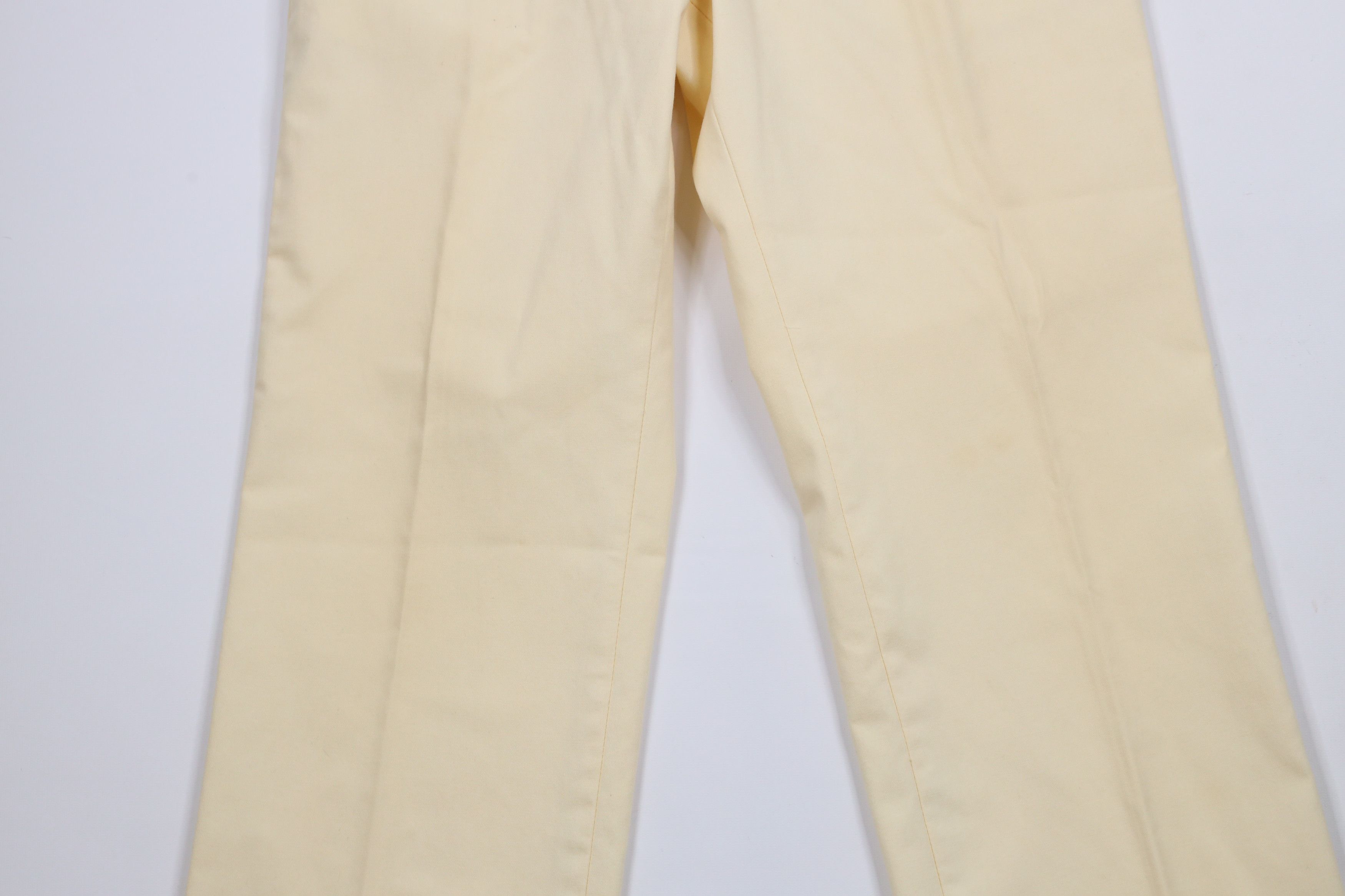 Vintage Vintage 70s Streetwear Flared Wide Leg Chino Pants Yellow Size US 30 / EU 46 - 3 Thumbnail