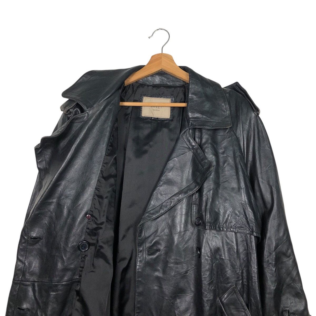 Japanese Brand 📌Vintage Leather Jacket Felgi Donna Blanket Issey Miyake Size US M / EU 48-50 / 2 - 13 Thumbnail