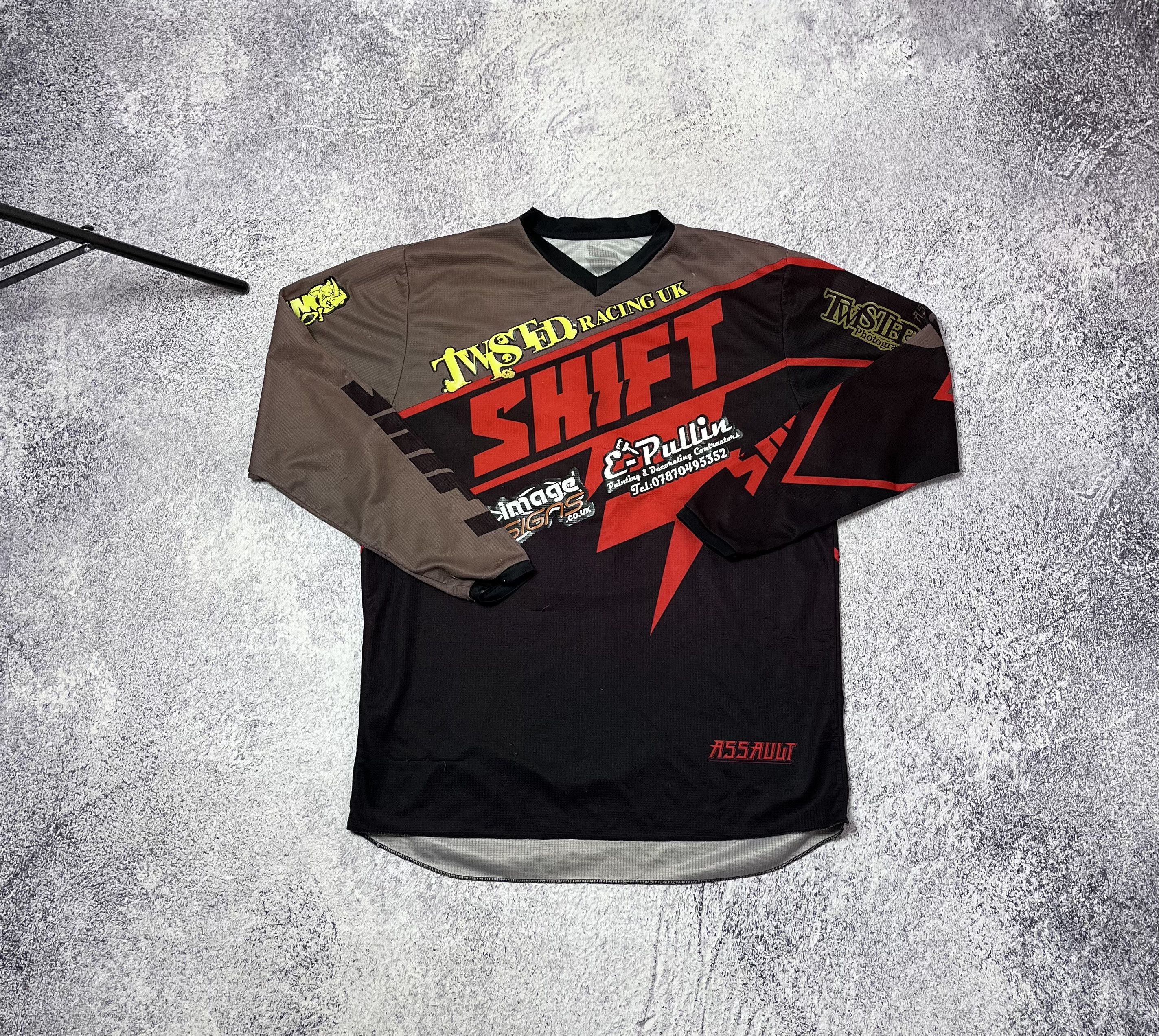 Vintage Racer motorcycle racing Moto T-shirt jersey Size L #46 Parky Size US L / EU 52-54 / 3 - 1 Thumbnail