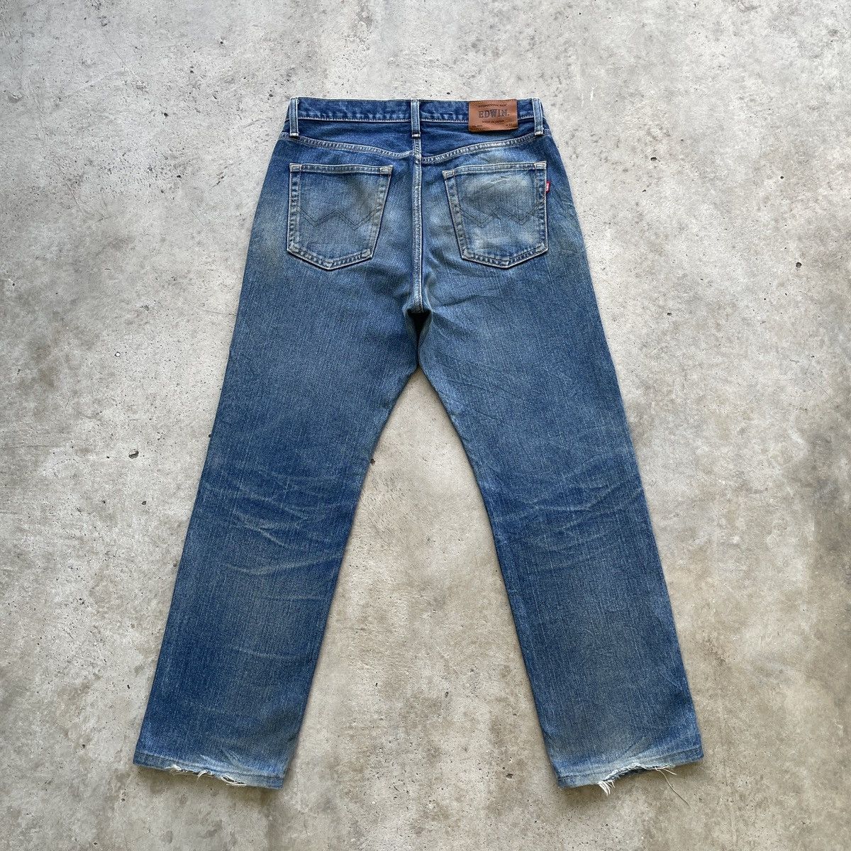 Edwin Vintage Edwin Jeans MudWash Ripped Faded Denim Pants W32 Size US 32 / EU 48 - 12 Thumbnail
