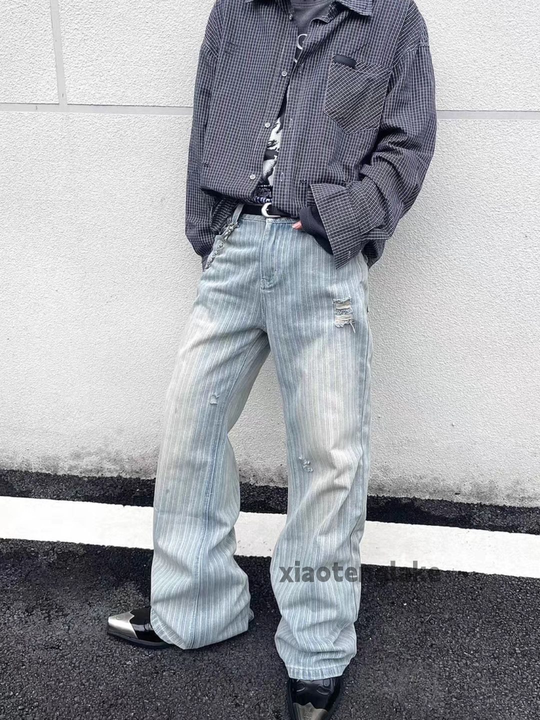 Japanese Brand Outdoor utility punk yuppie grunge ripped work jeans Size US 30 / EU 46 - 5 Thumbnail