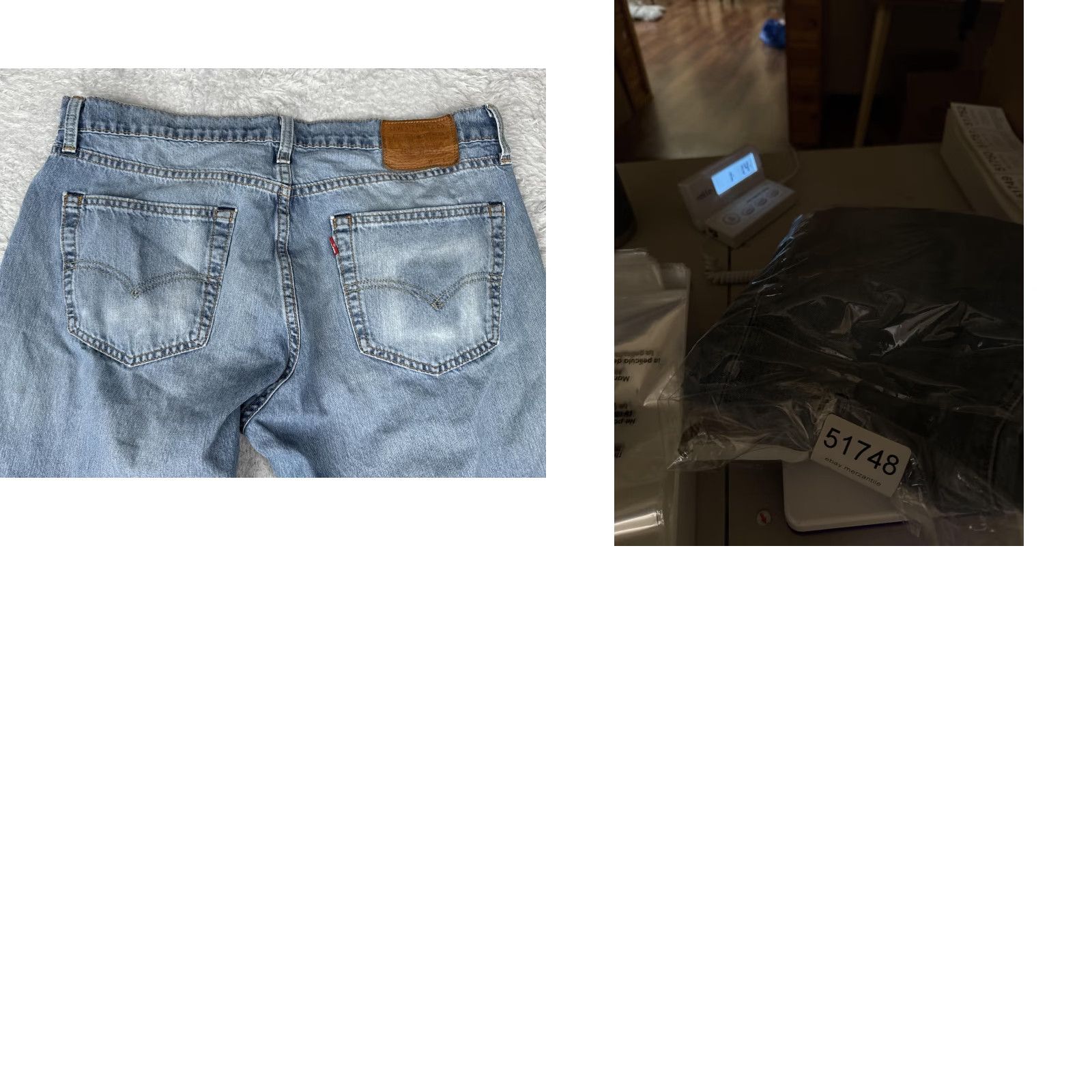 Levi's Levi's Jeans Mens 34x34 Blue Slim Fit 511 Premium Distressed 5-Pocket Zip Fly Regular Rise Low Vintage No Size US 34 / EU 50 - 11 Thumbnail