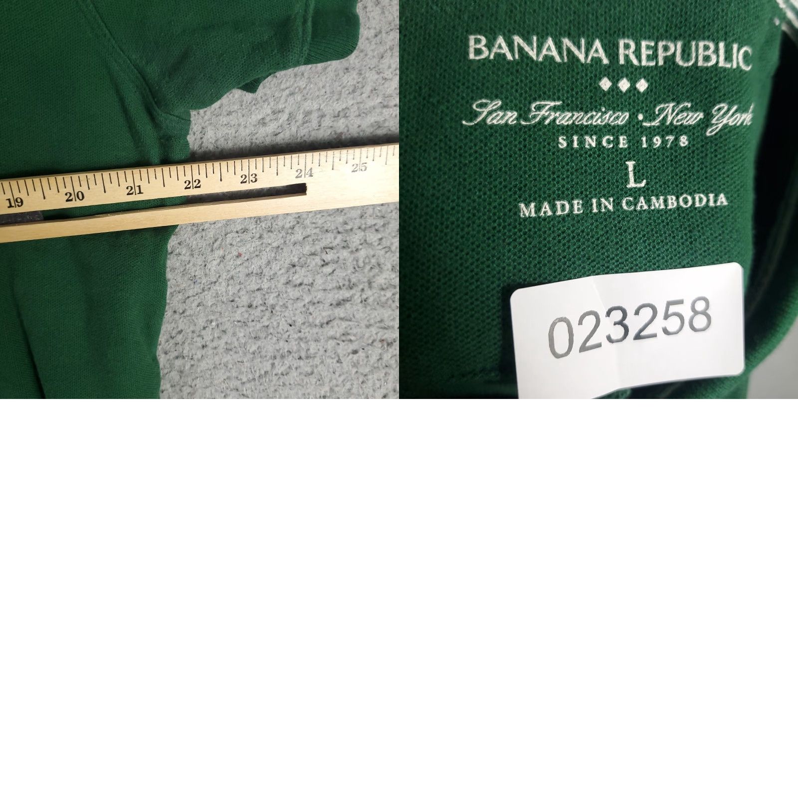 Banana Republic Banana Republic Polo Shirt Mens Large Green Solid Short Sleeve Button Collar Polo Shirt Mens Large Green Classic Preppy Casual Sports 90s? Size US L / EU 52-54 / 3 - 8 Thumbnail