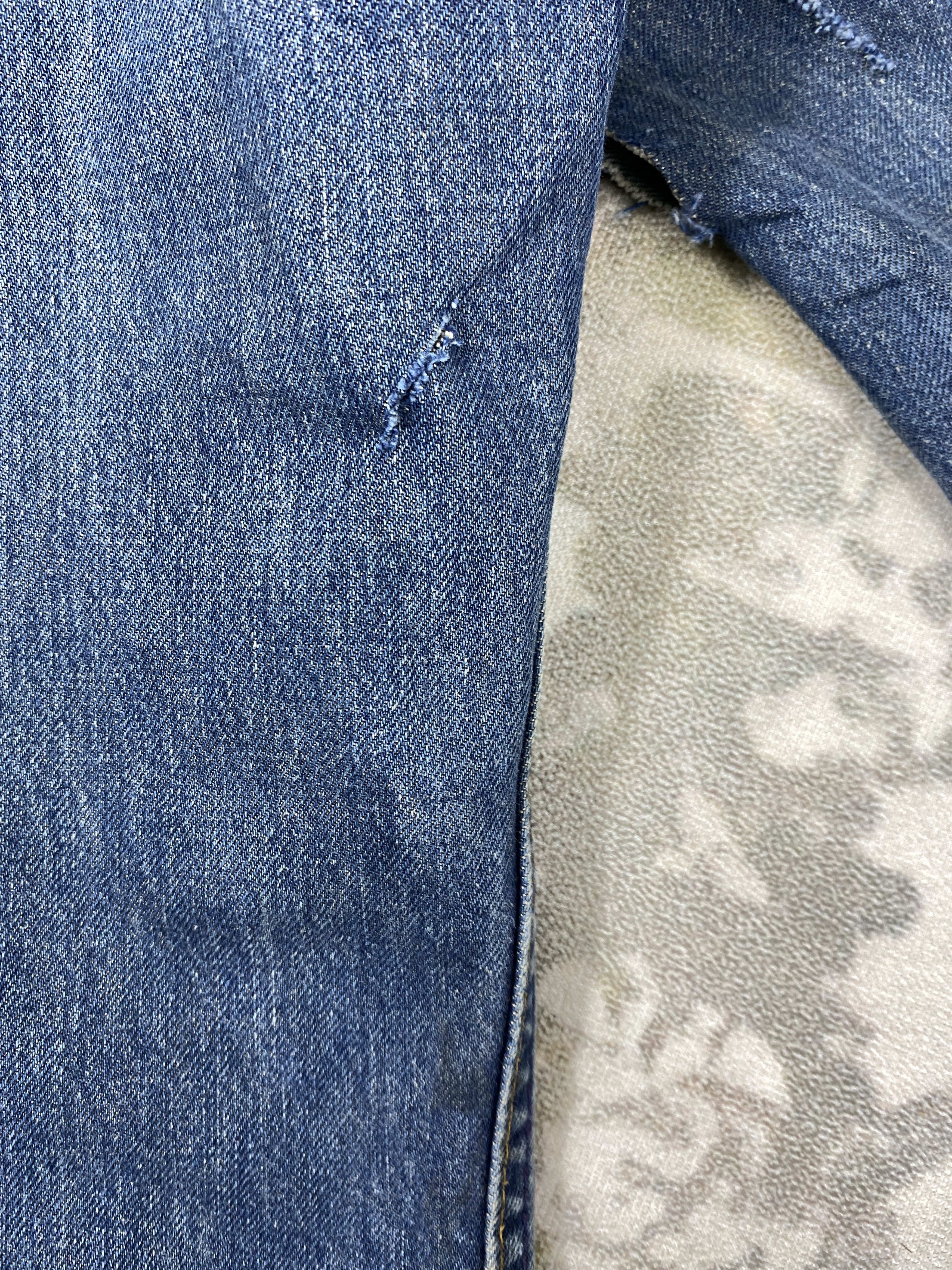 Levi's 90s Blue Vintage Levi's 504 USA 31x31.5 Denim -JN1086 Size US 31 - 17 Thumbnail