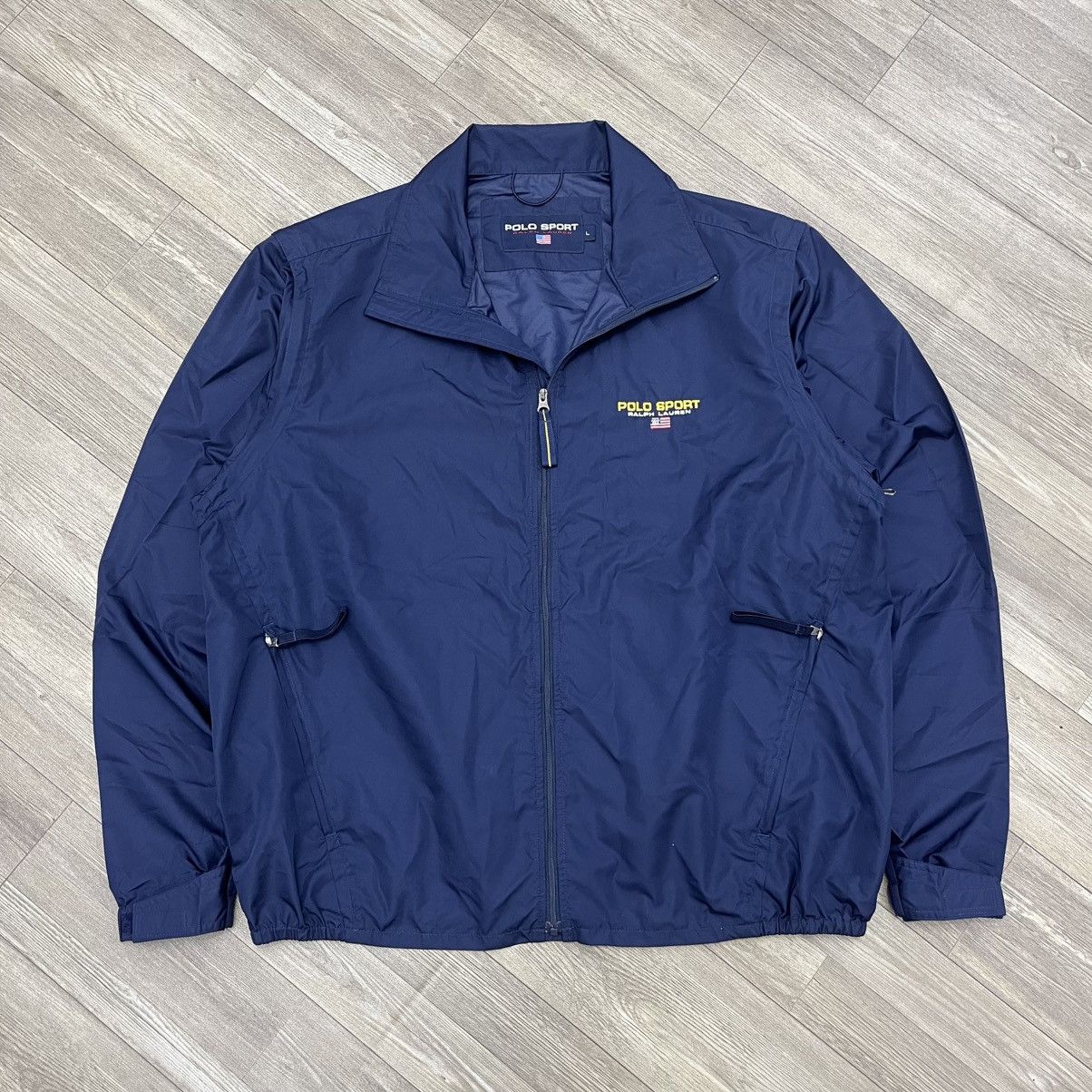 Polo Ralph Lauren × RRL Ralph Lauren × Vintage Vintage 90's Polo Sport Ralph Lauren Windbreaker Jacket Size US L / EU 52-54 / 3 - 3 Thumbnail