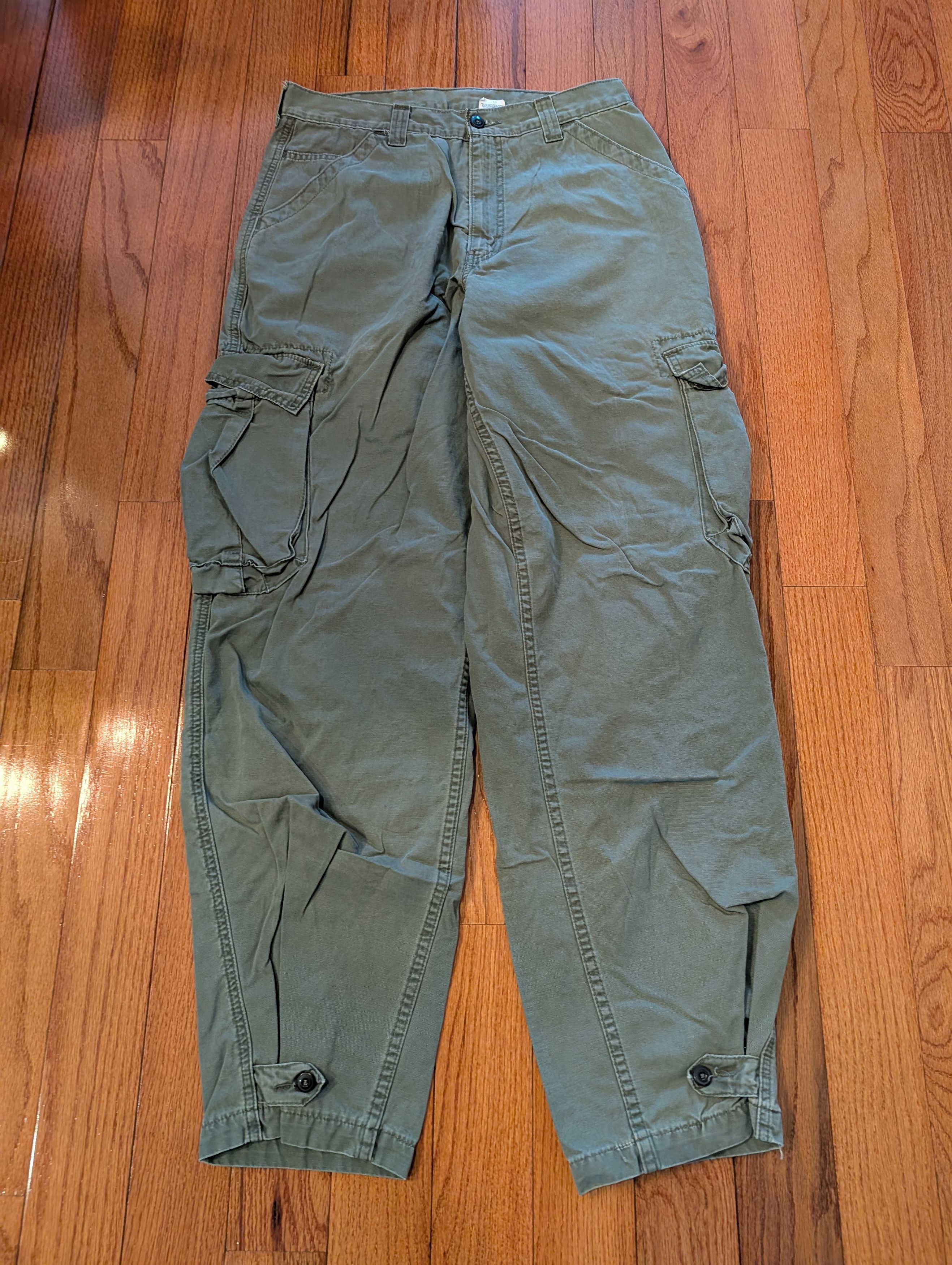 Levi's Levi’s 541 Athletic Taper Cargo Pants Green Men’s 33x34 Size US 33 - 4 Thumbnail