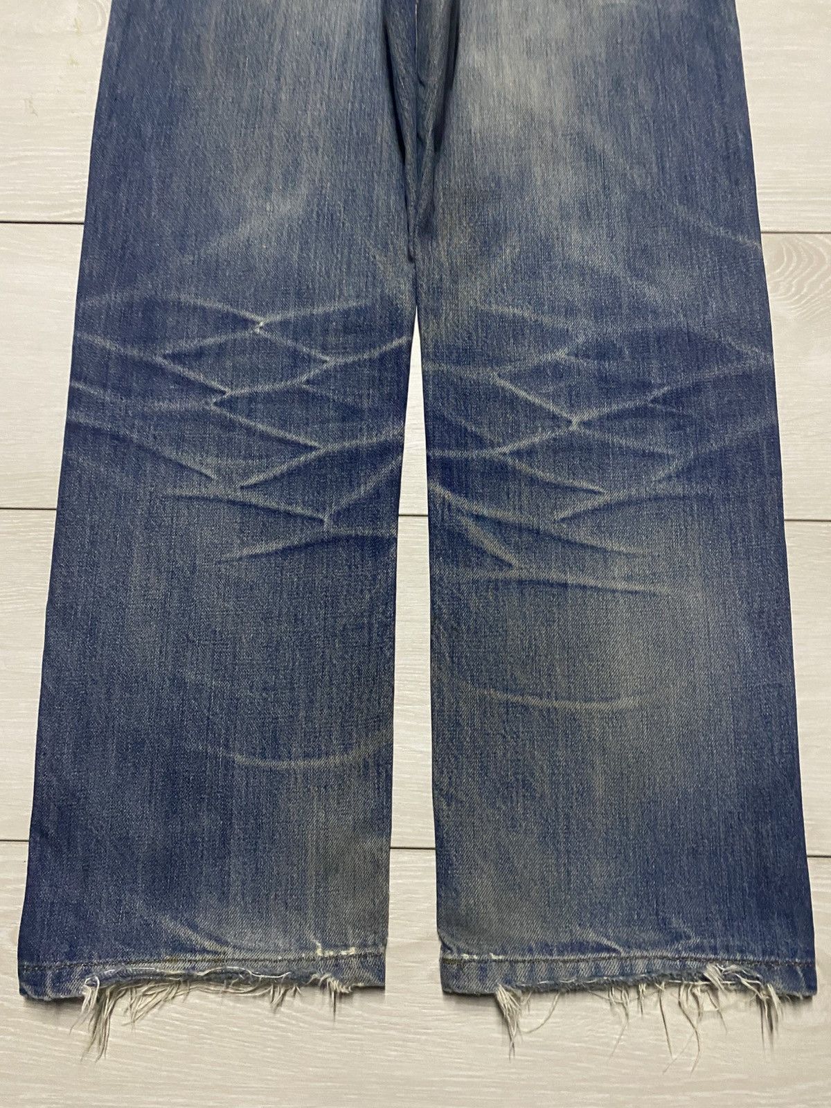 Japanese Brand Vintage Cox Casual Clothing Mud Wash Distressed Loose Jeans Size US 30 / EU 46 - 6 Thumbnail