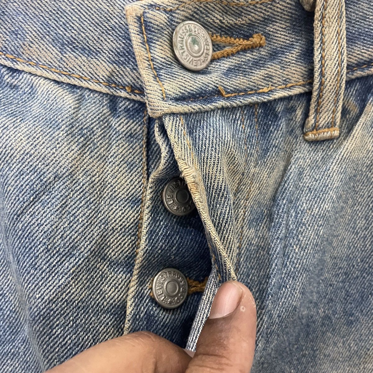 Levi's Vintage 90s Levis Distressed Denim Jeans Size US 30 / EU 46 - 5 Thumbnail