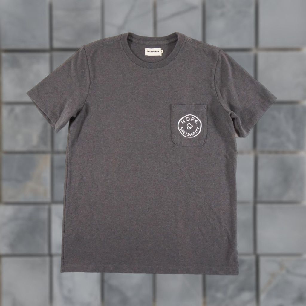 Taylor Stitch Taylor Stitch Mens Shirt 38 Gray Crewneck Short Sleeve T-Shirt Pocket Everyday Outdoor Size US M / EU 48-50 / 2 - 1 Thumbnail