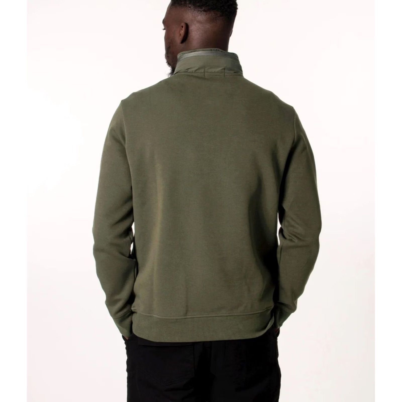 Ralph Lauren Polo Ralph Lauren Double Knit 1/4 Zip Men Large Olive Green Hooded NWOT Sweatshirt Size US L / EU 52-54 / 3 - 6 Thumbnail