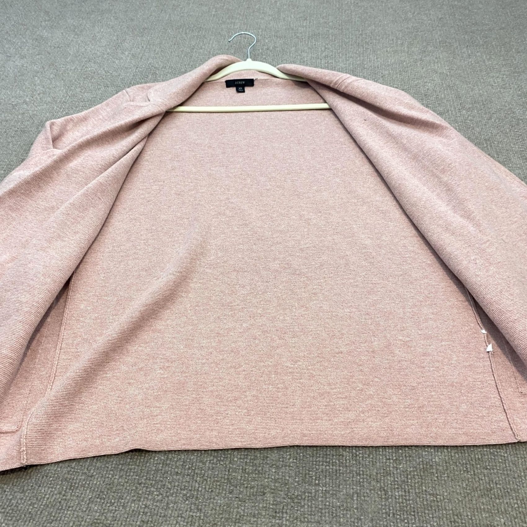 J.Crew J Crew Coatigan Womens XS Pink Knit Open Front Collared Pockets Jacket Size XS / US 0-2 / IT 36-38 - 6 Thumbnail