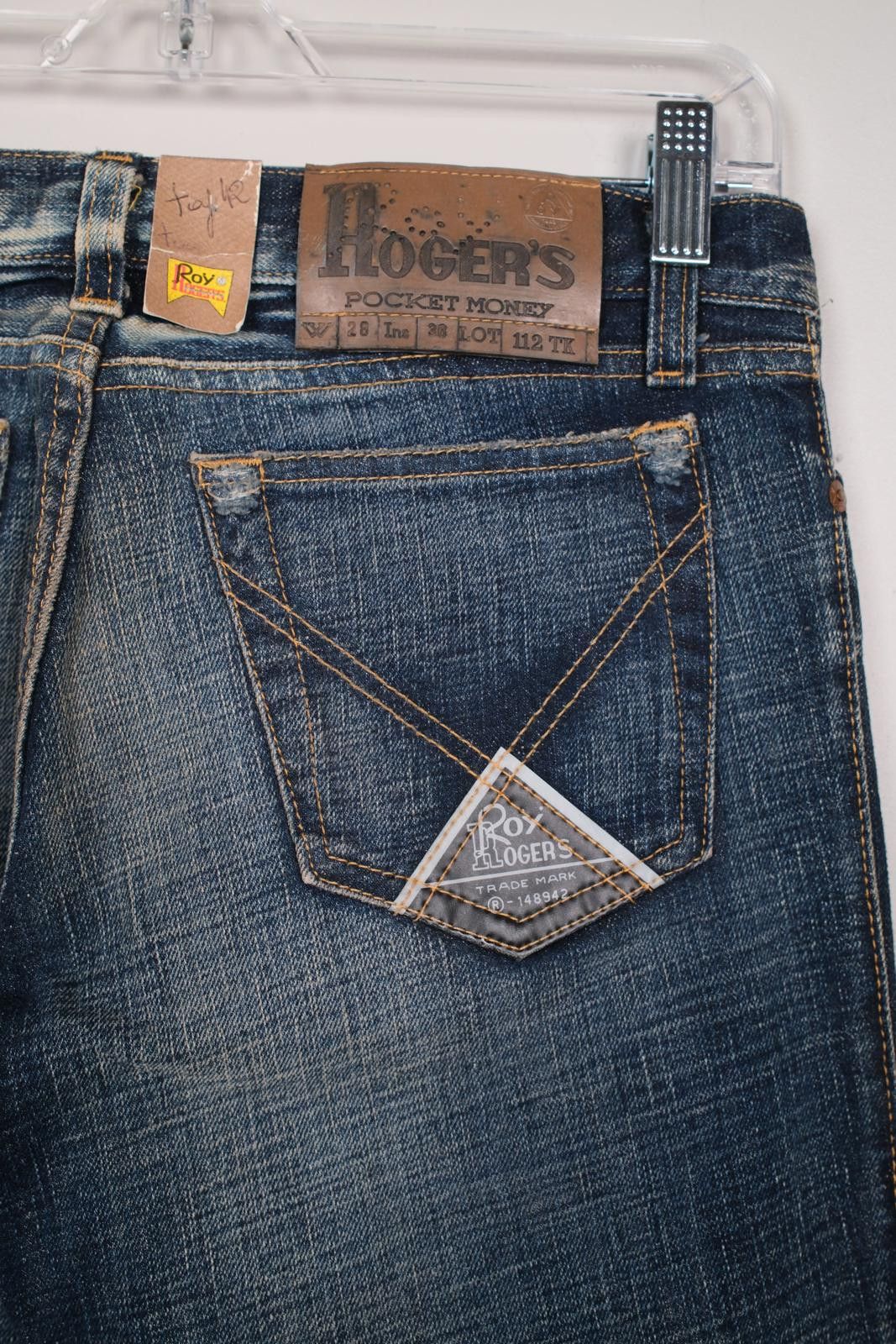 Other 80's Roy Roger's Distressed Faded Straight-Leg Jeans Size US 30 / EU 46 - 8 Thumbnail