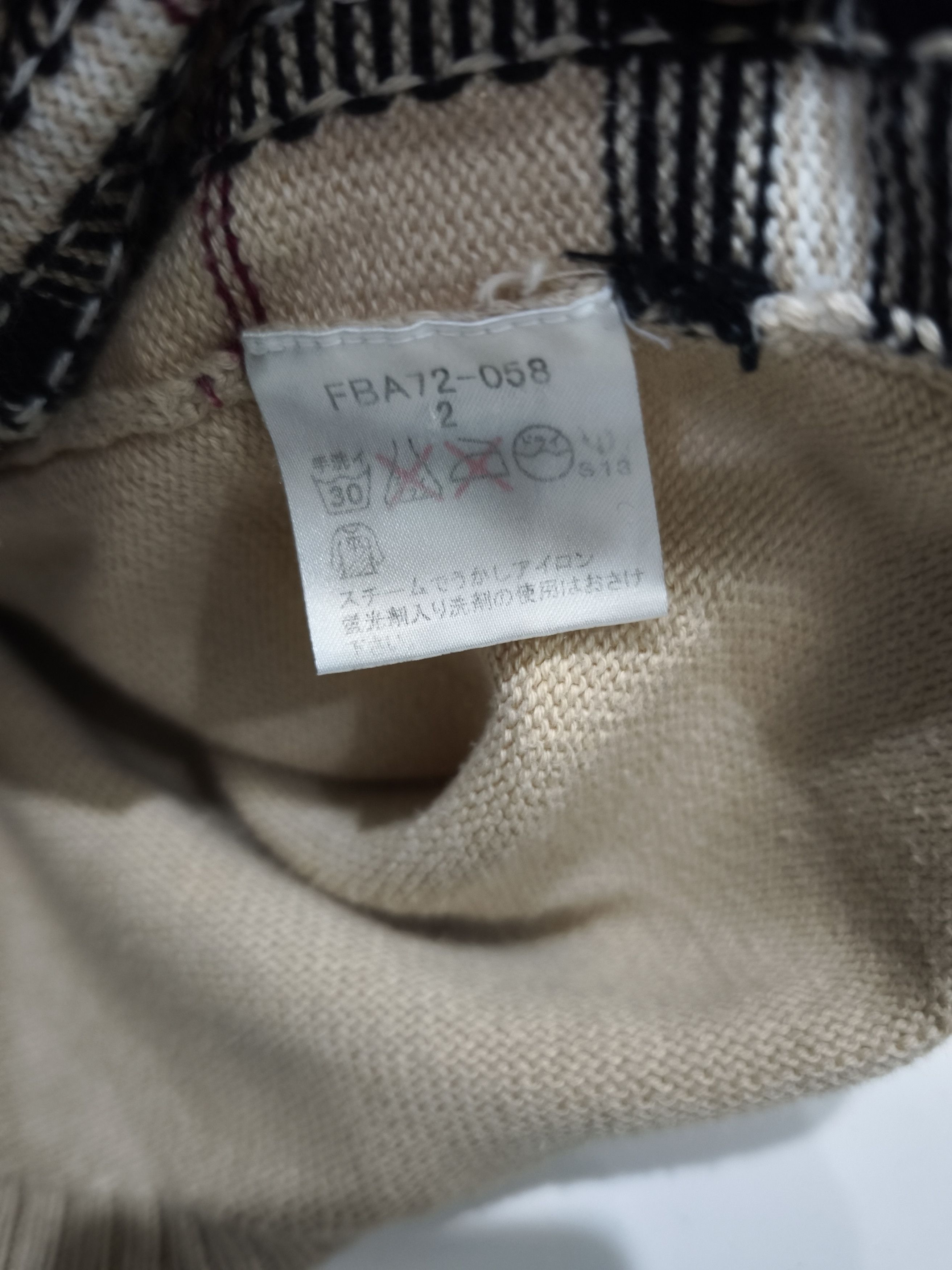 Burberry × Vintage Vintage Burberry Nova Check Knitwear Size M / US 6-8 / IT 42-44 - 7 Thumbnail