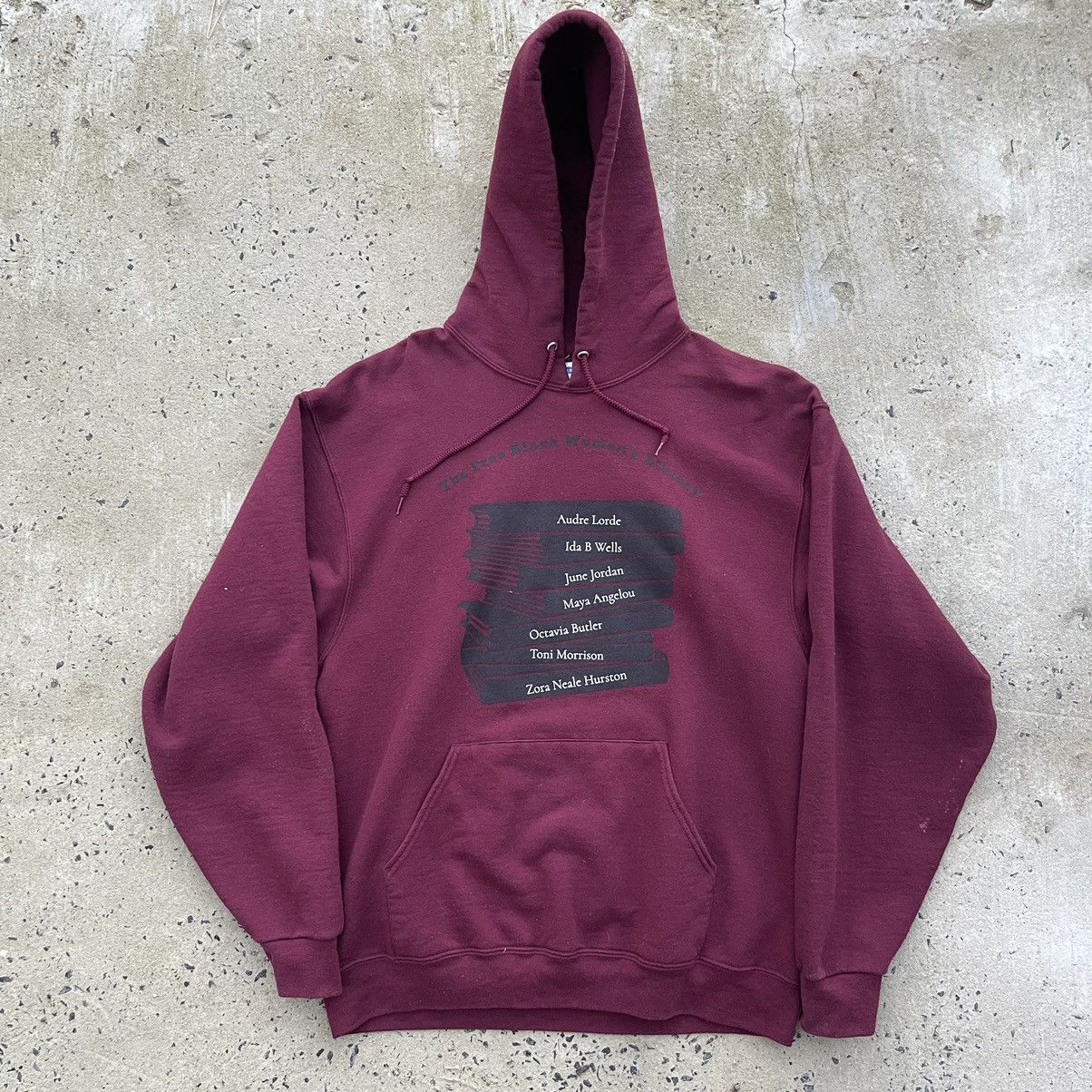 Jerzees Vintage THE FREE BLACK WOMENS LIBRARY Jerzees Hoodie Size US L / EU 52-54 / 3 - 1 Thumbnail