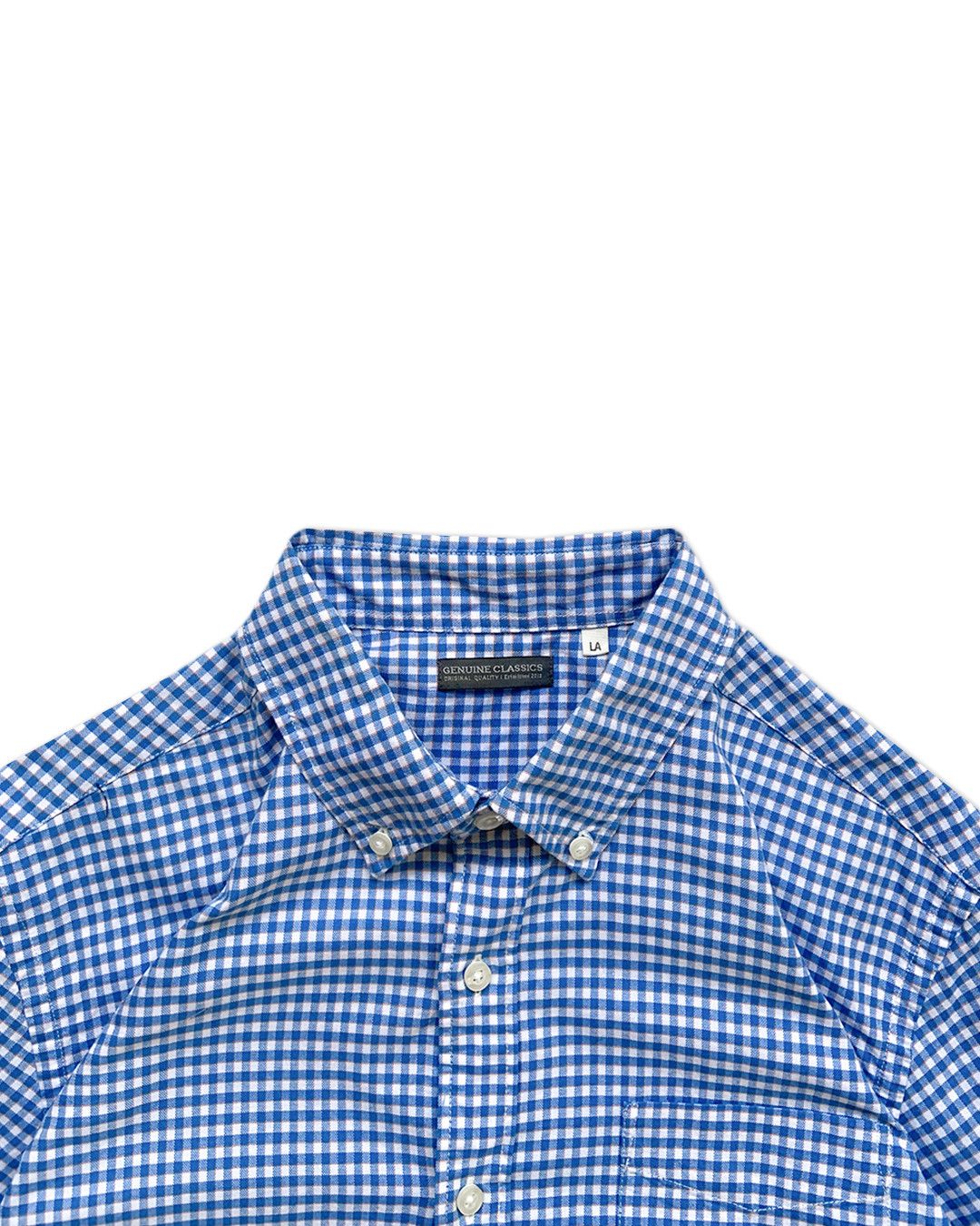 Other Boxy Shirt - Genuine Classics Blue Square Pattern Size US L / EU 52-54 / 3 - 6 Thumbnail