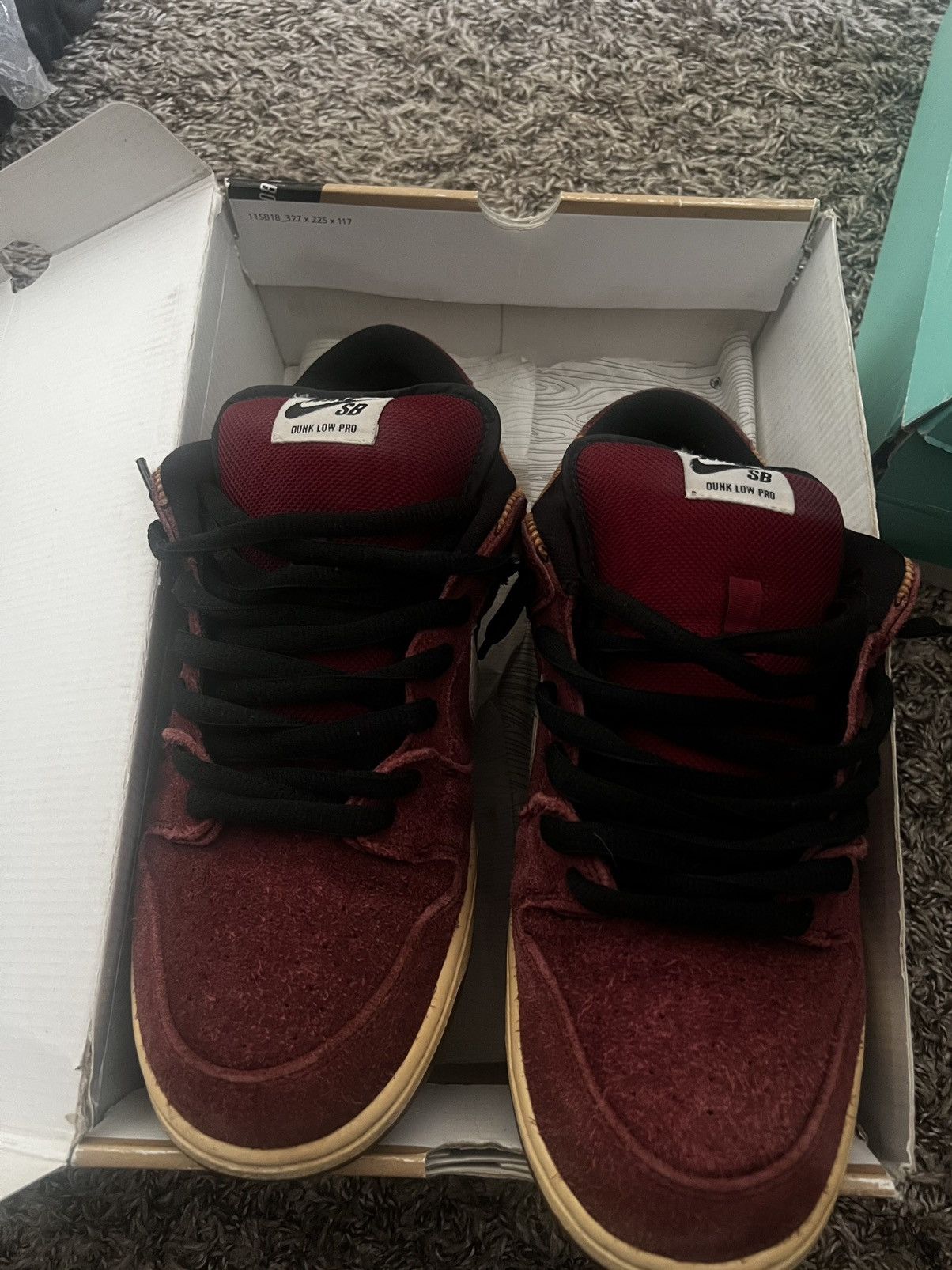 Nike Nike sb dunk low corduroy team red Size US 11 / EU 44 - 5 Thumbnail